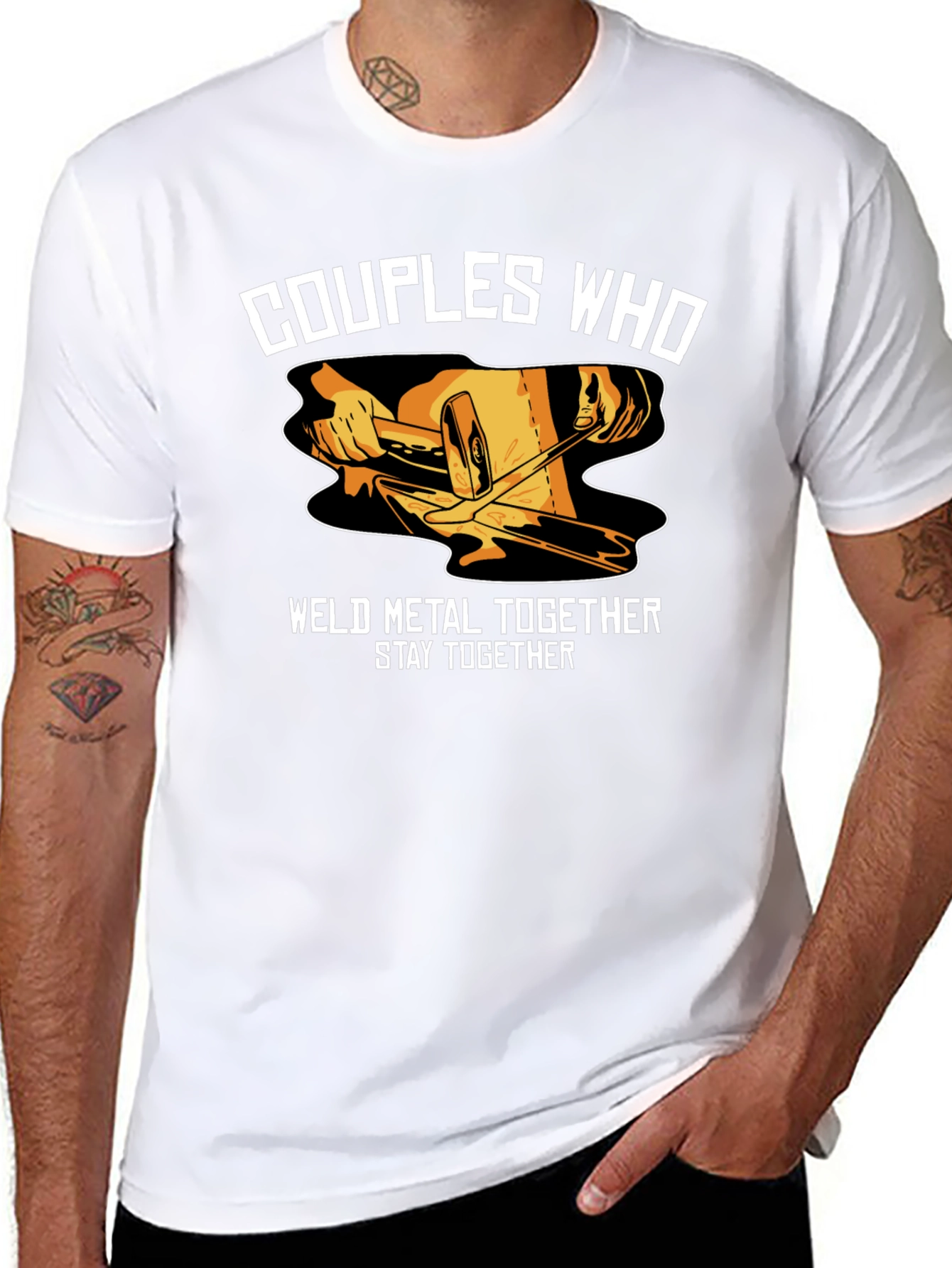 Couples Who Weld Metal Together T-Shirt