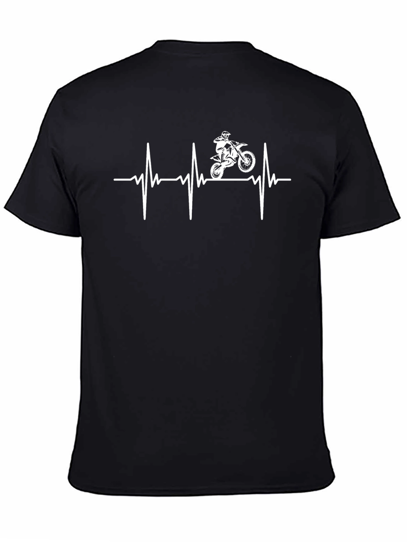 Motocross Heartbeat T-Shirt - Ride Your Passion