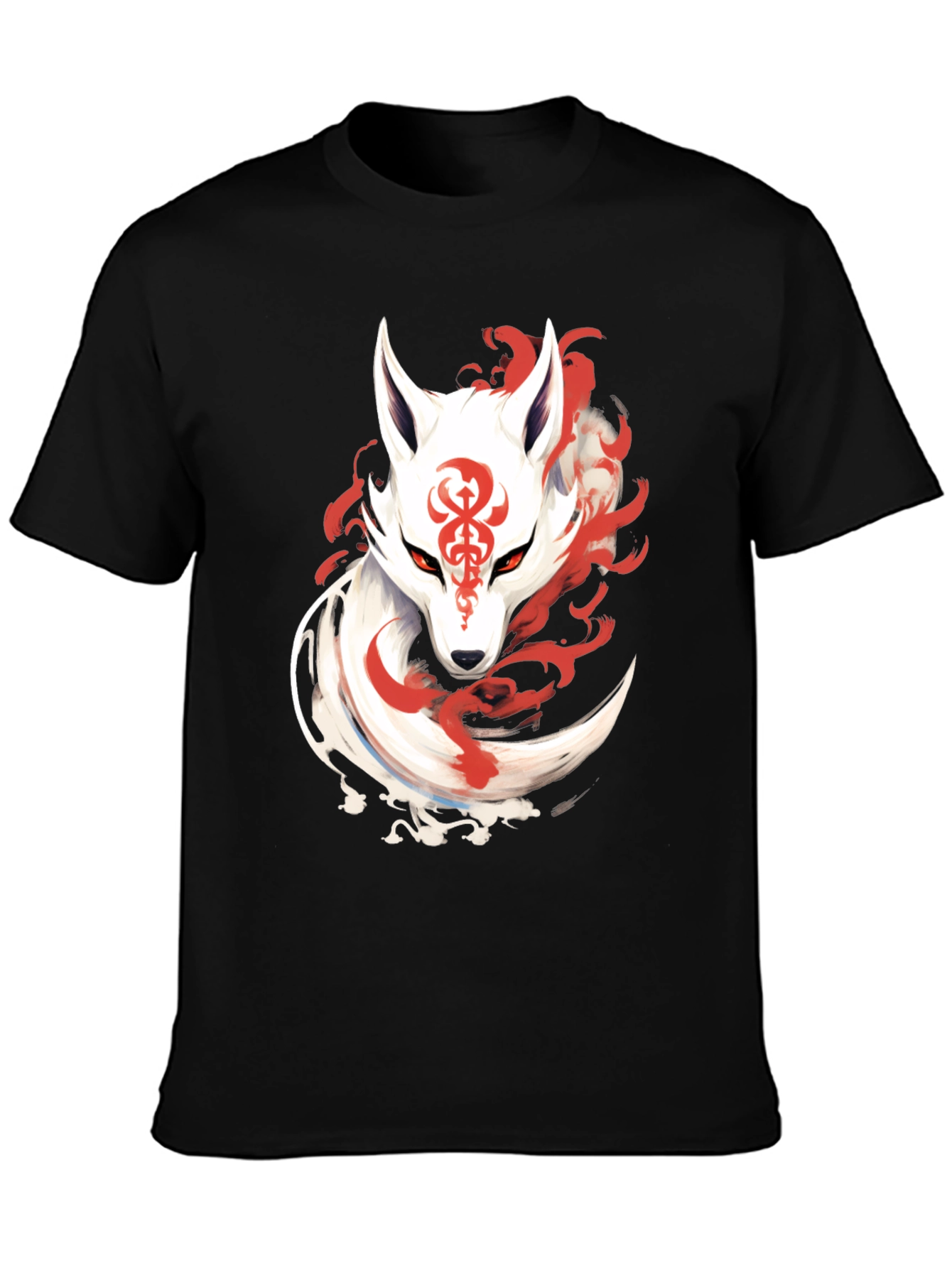 Mystic Fox Graphic Tee - Anime Style Print