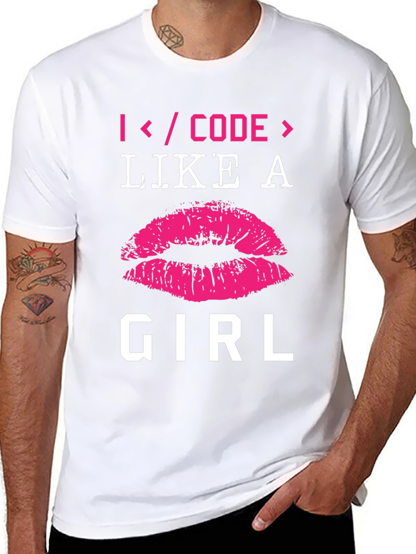 I Code Like a Girl T-Shirt - Programmer Gift