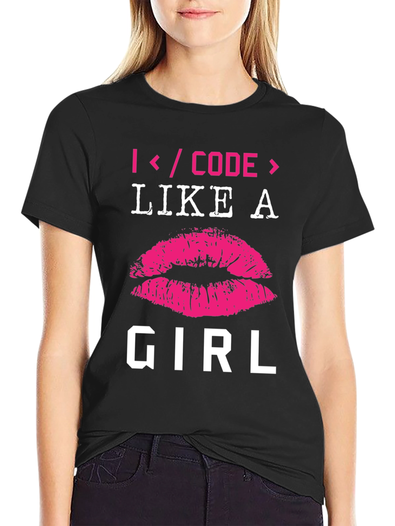 I Code Like a Girl T-Shirt - Programmer Gift
