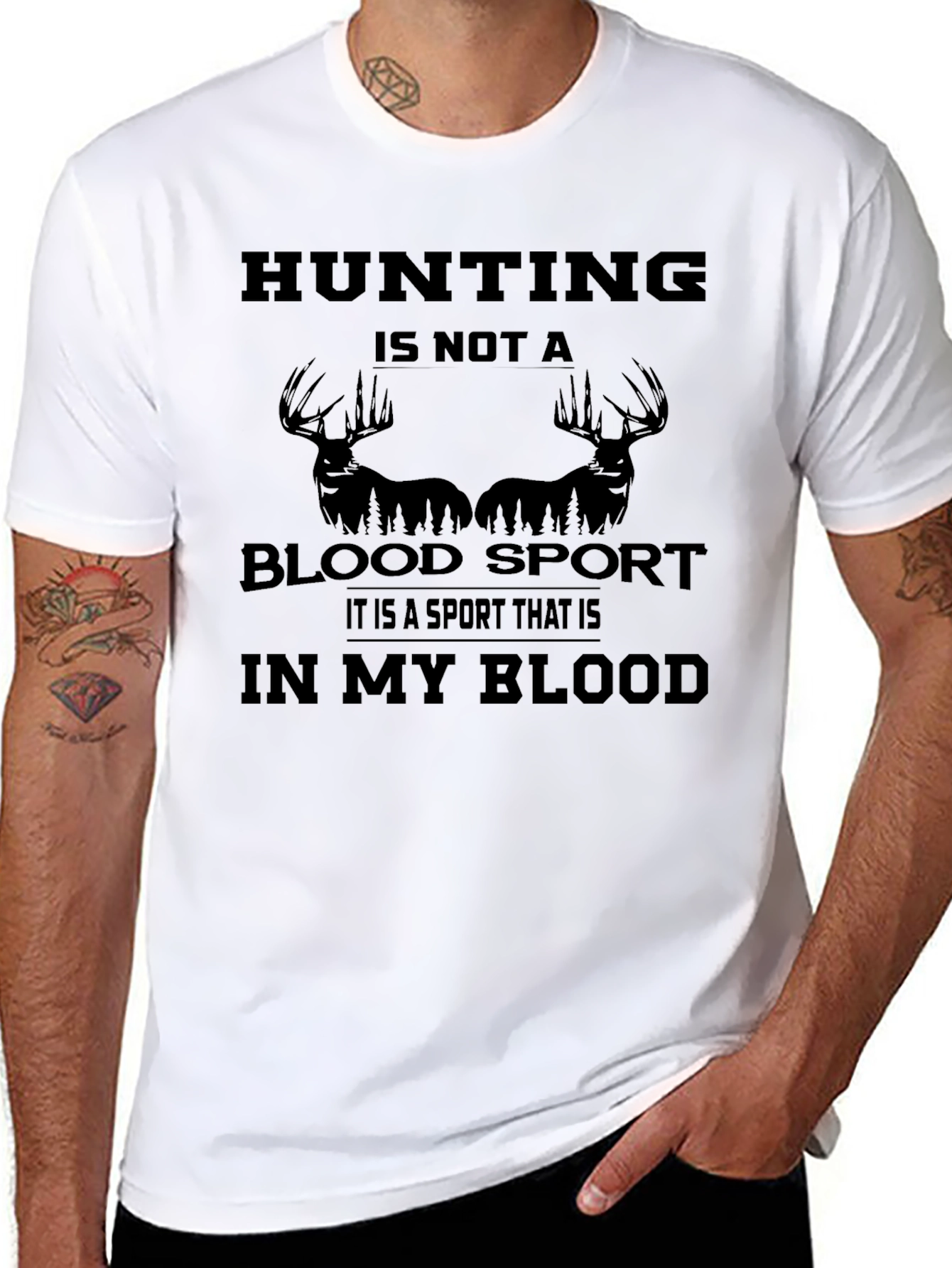 Hunting is Not a Blood Sport Graphic Tee