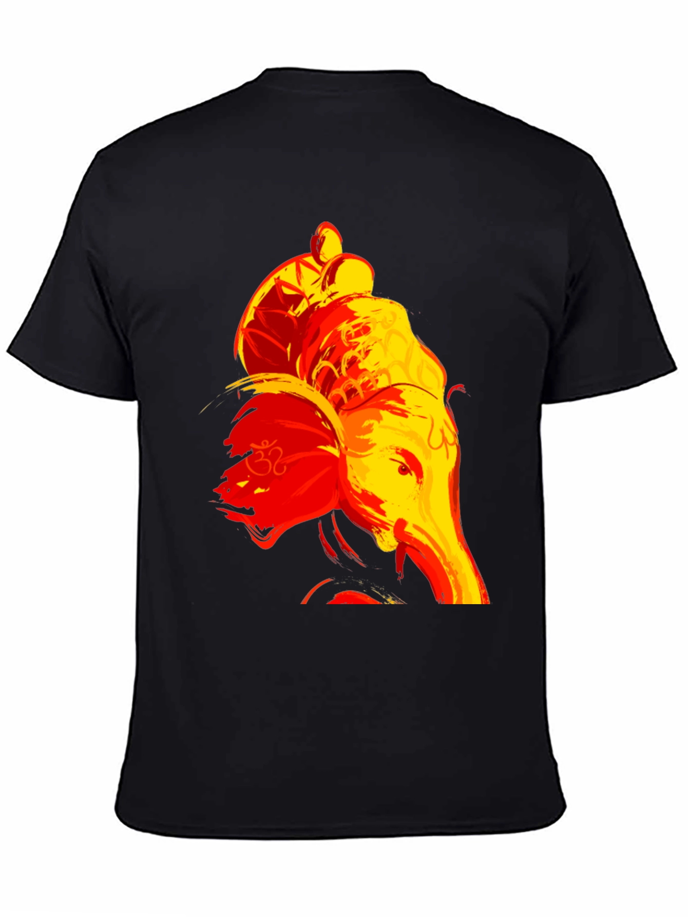 Ganesha Graphic Tee - Brush Stroke Design
