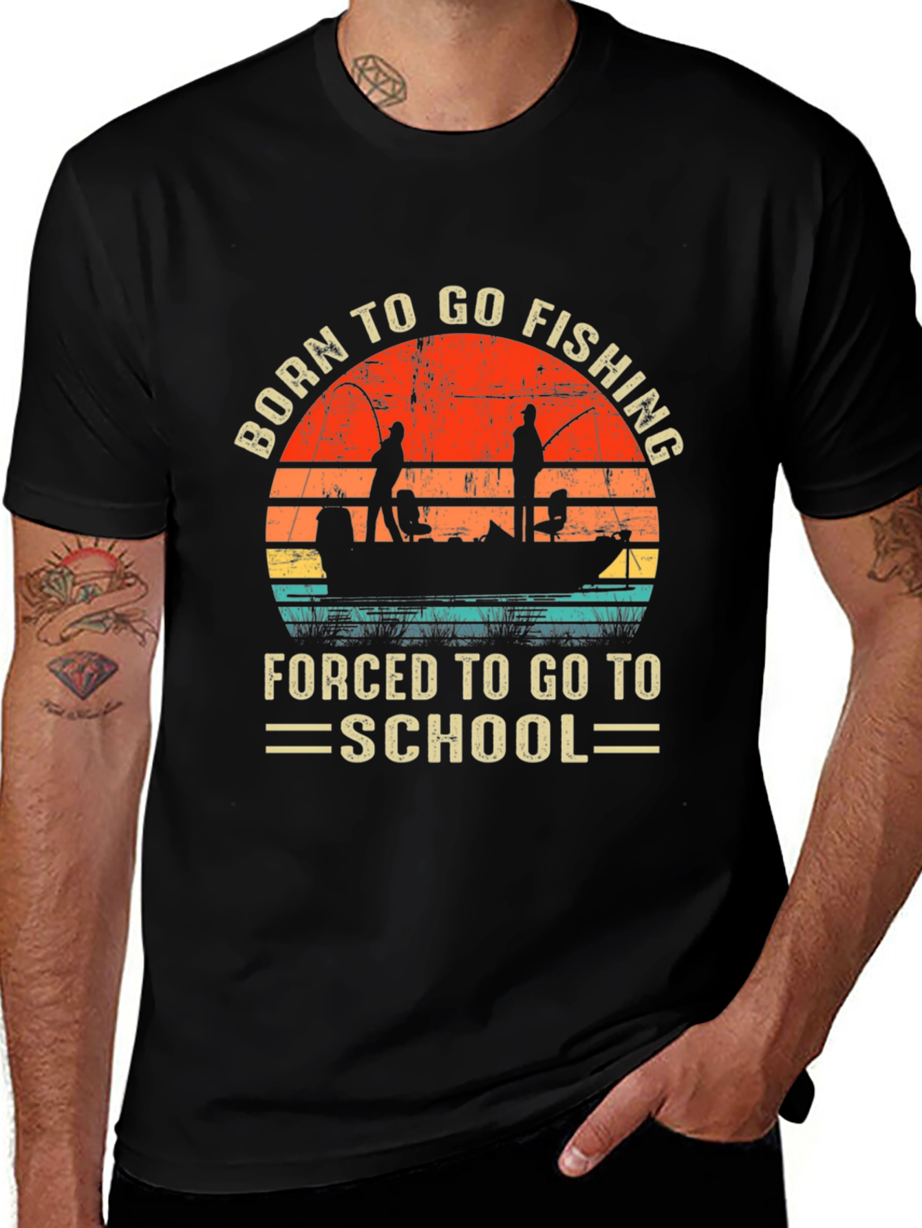 Born to Fish Graphic T-Shirt