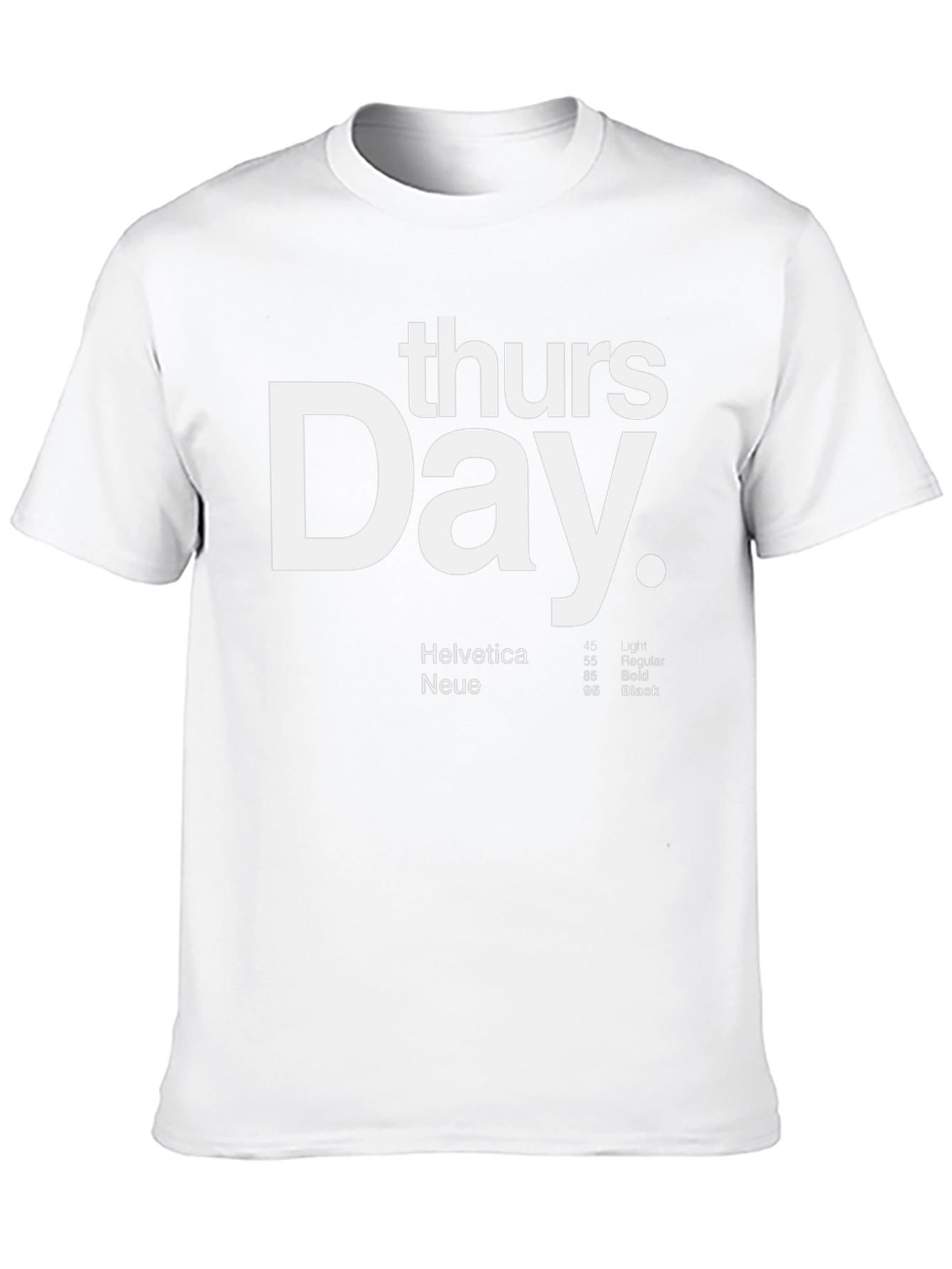 Thursday Day T-Shirt - Helvetica Typography Design