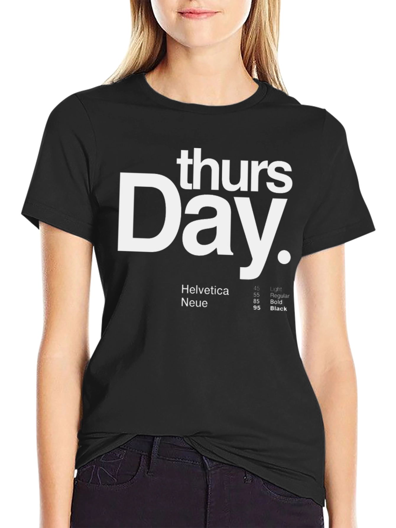 Thursday Day T-Shirt - Helvetica Typography Design