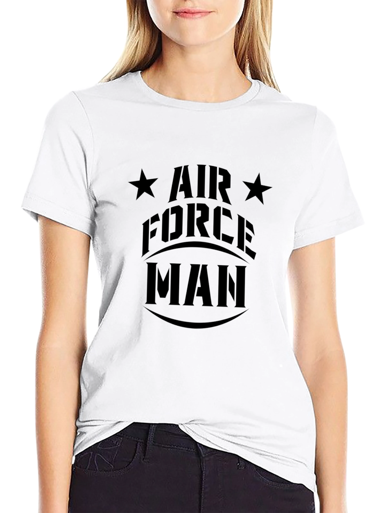 Air Force Man Black T-Shirt