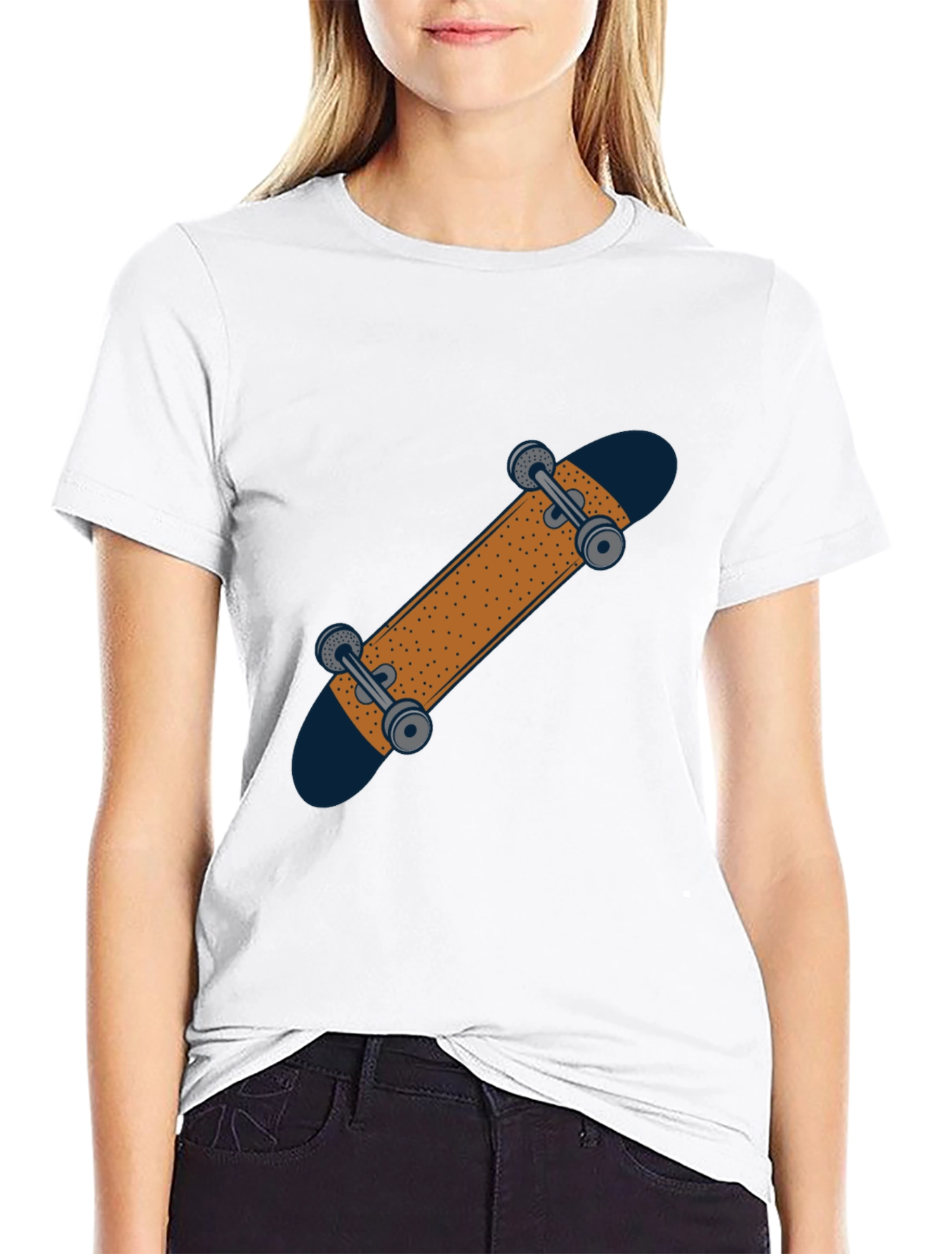 Skateboard Graphic T-Shirt - Casual Style