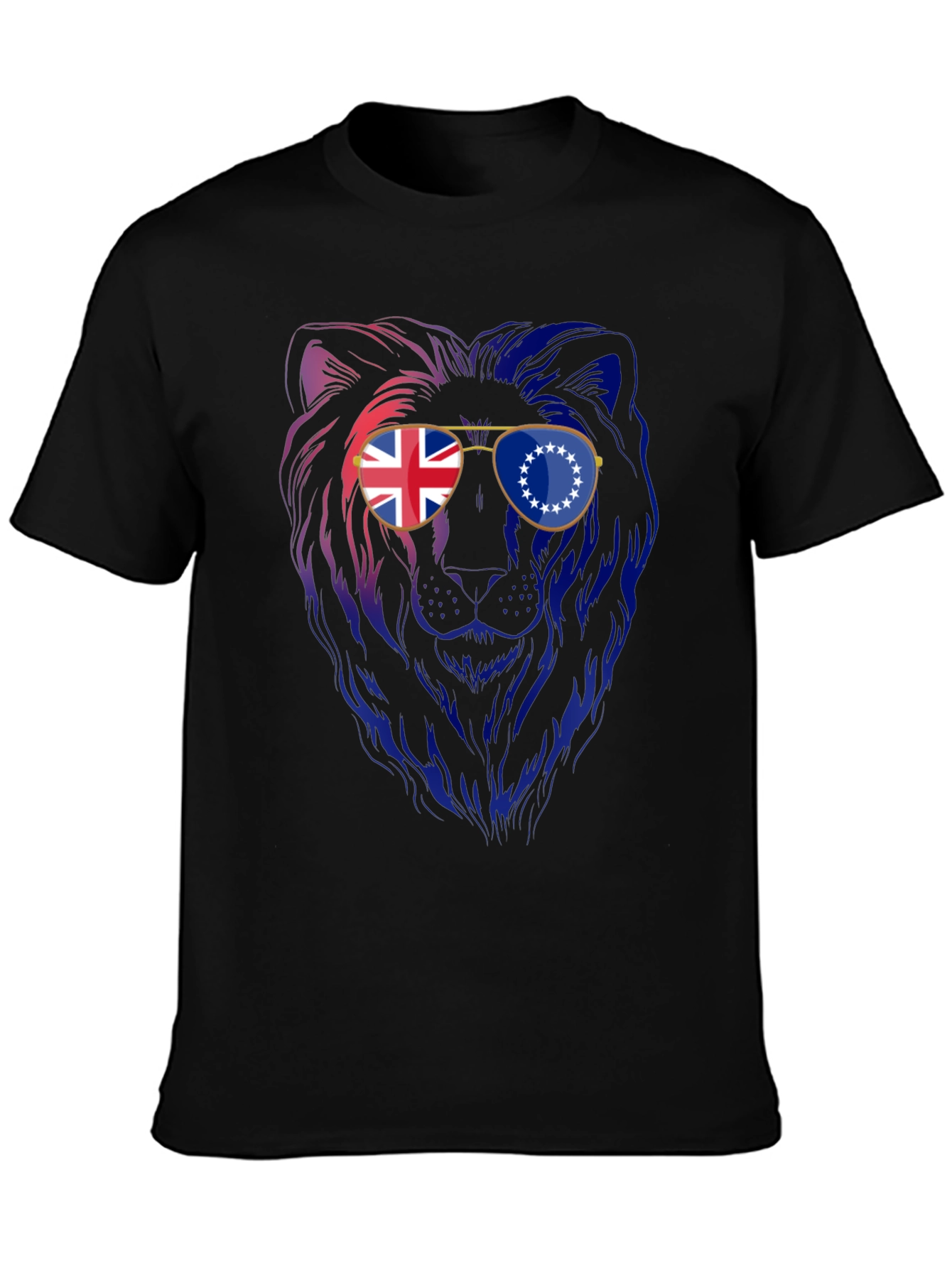 Lion Sunglasses Graphic Tee