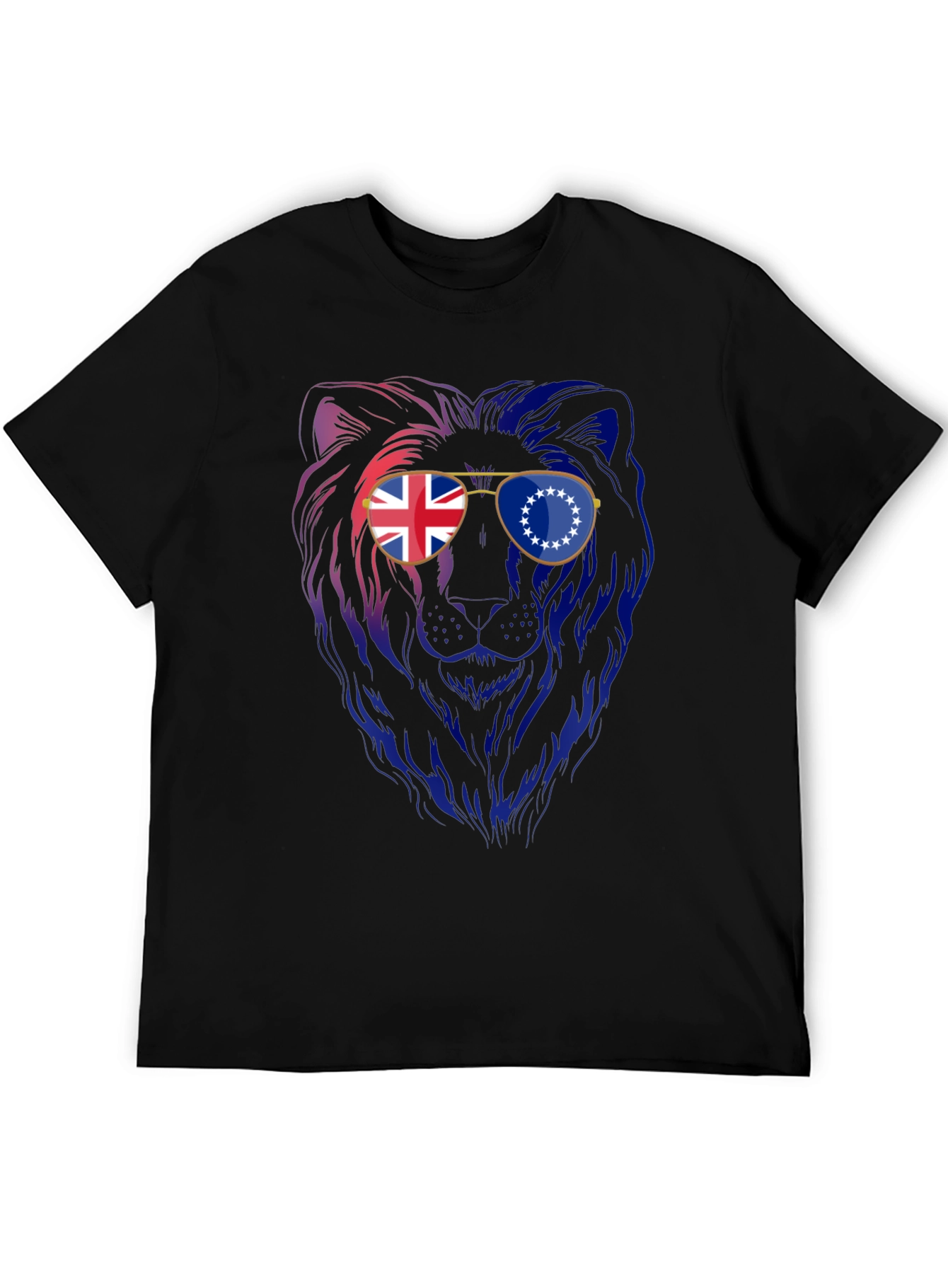 Lion Sunglasses Graphic Tee