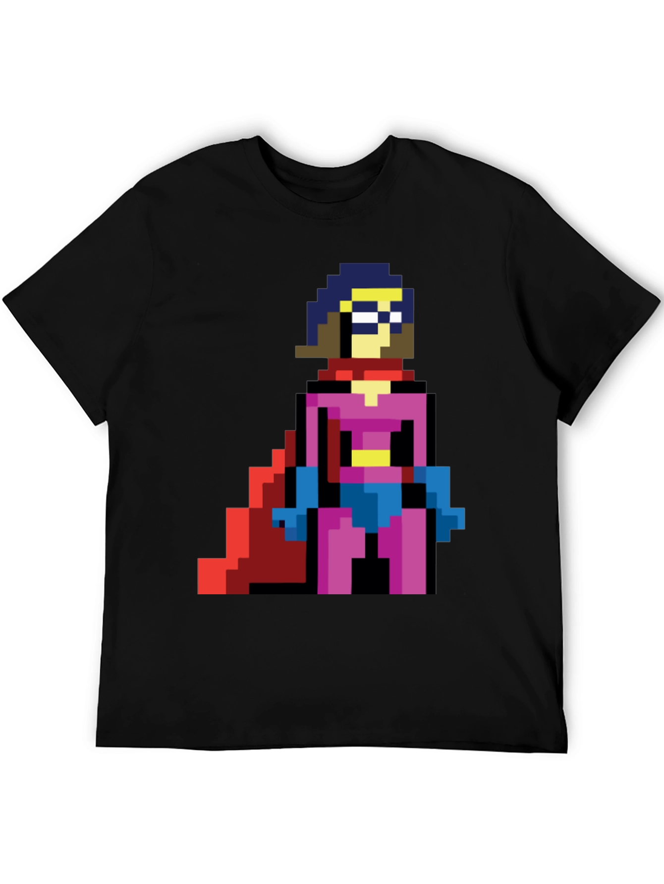 Pixel Superhero T-Shirt - Retro Gaming Style