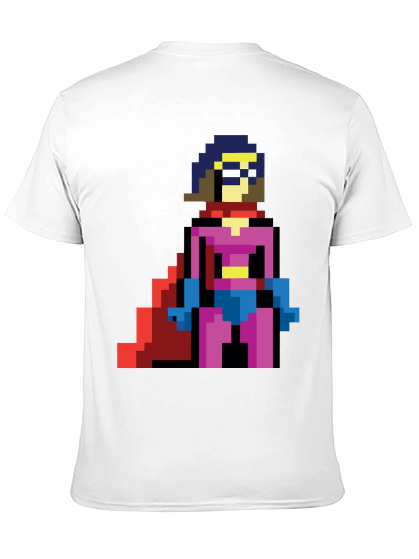 Pixel Superhero T-Shirt - Retro Gaming Style