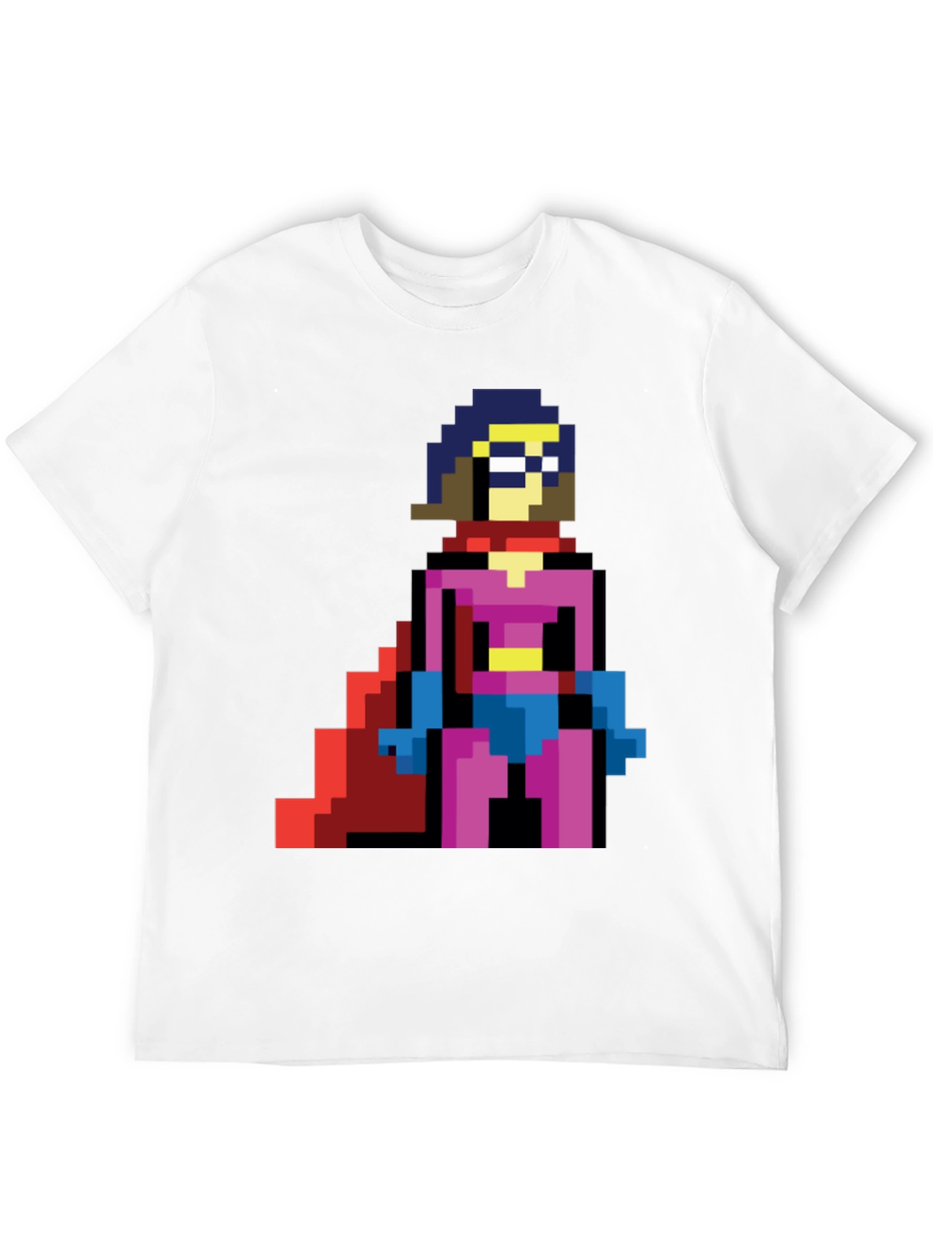 Pixel Superhero T-Shirt - Retro Gaming Style