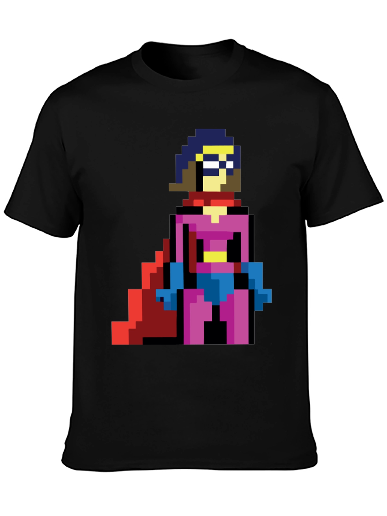 Pixel Superhero T-Shirt - Retro Gaming Style
