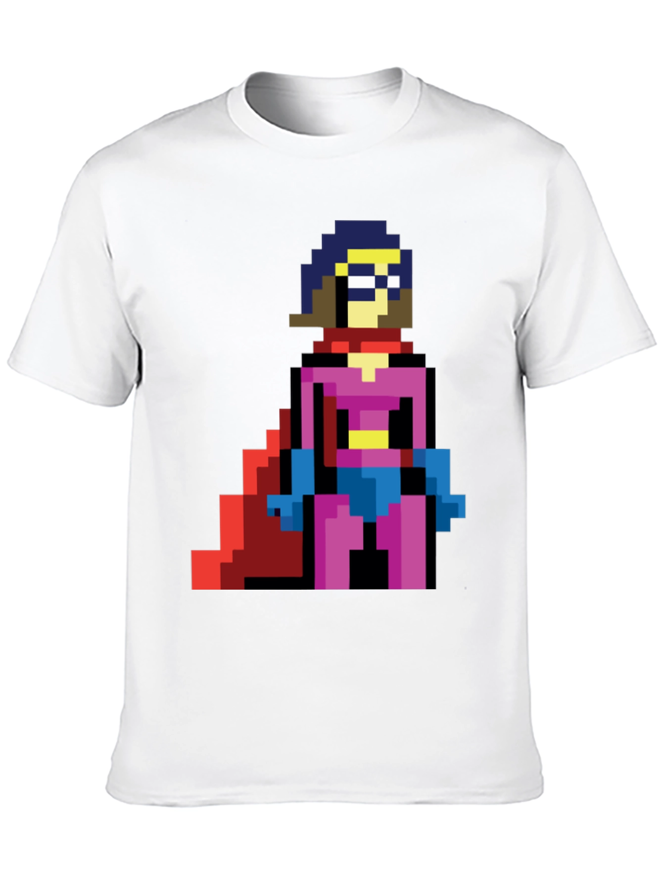 Pixel Superhero T-Shirt - Retro Gaming Style