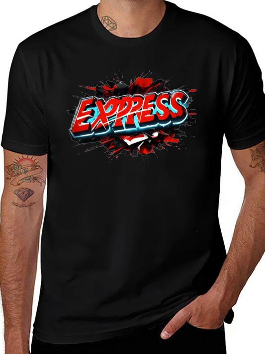 Express Graphic Black T-Shirt