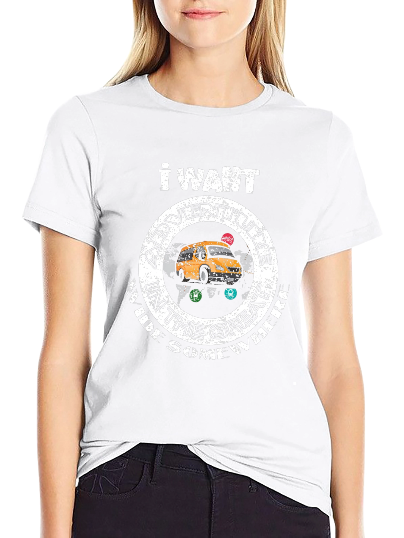 Adventure Somewhere Graphic Tee - Black