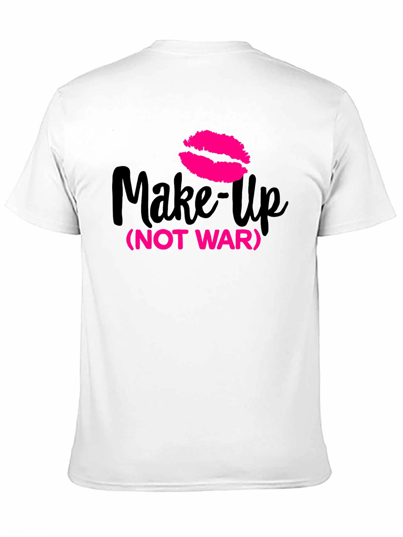 Make-Up Not War Graphic Tee - Trendy Statement Shirt