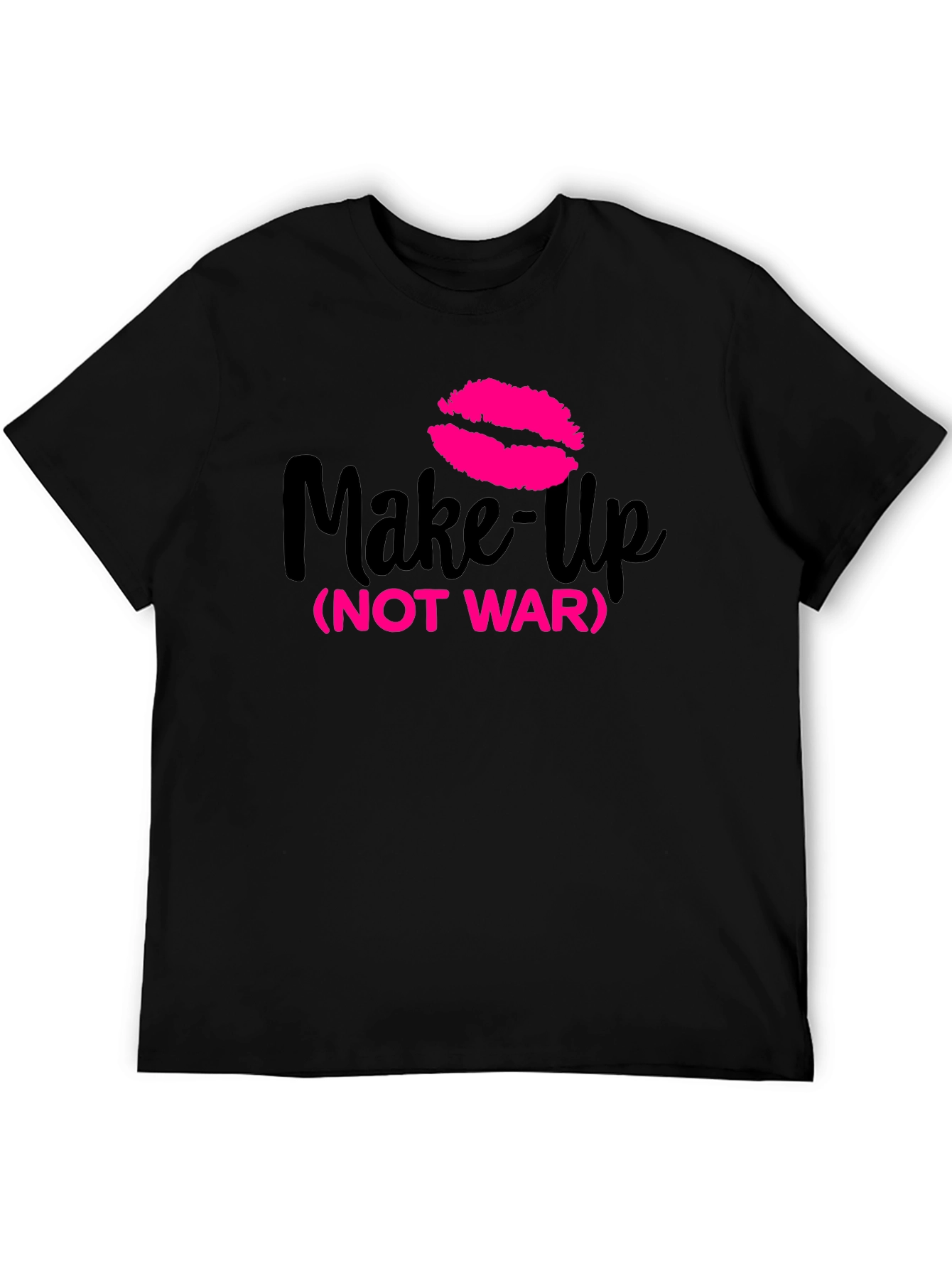 Make-Up Not War Graphic Tee - Trendy Statement Shirt