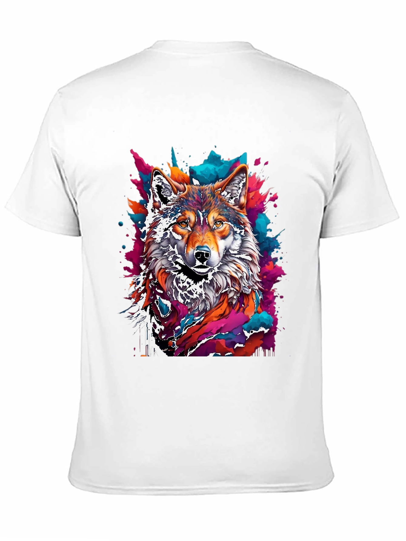 Vivid Wolf Graphic T-Shirt - Unique Design