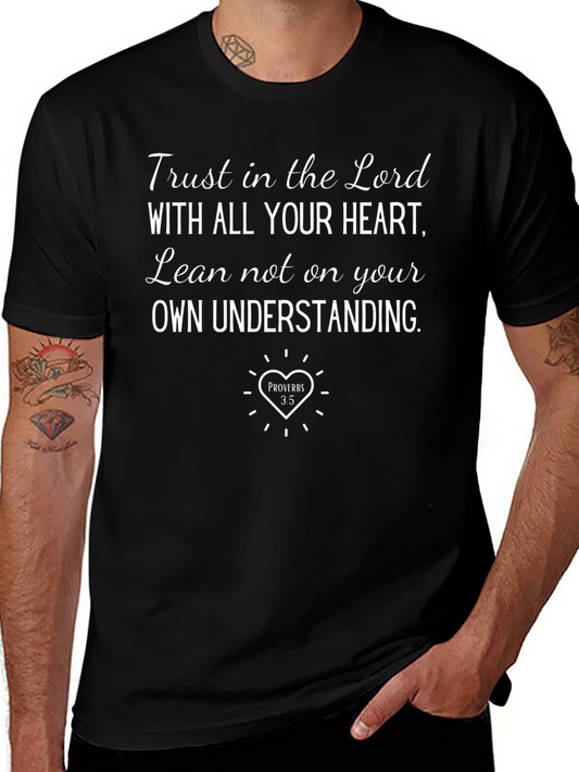 Trust in The Lord Black Graphic T-Shirt