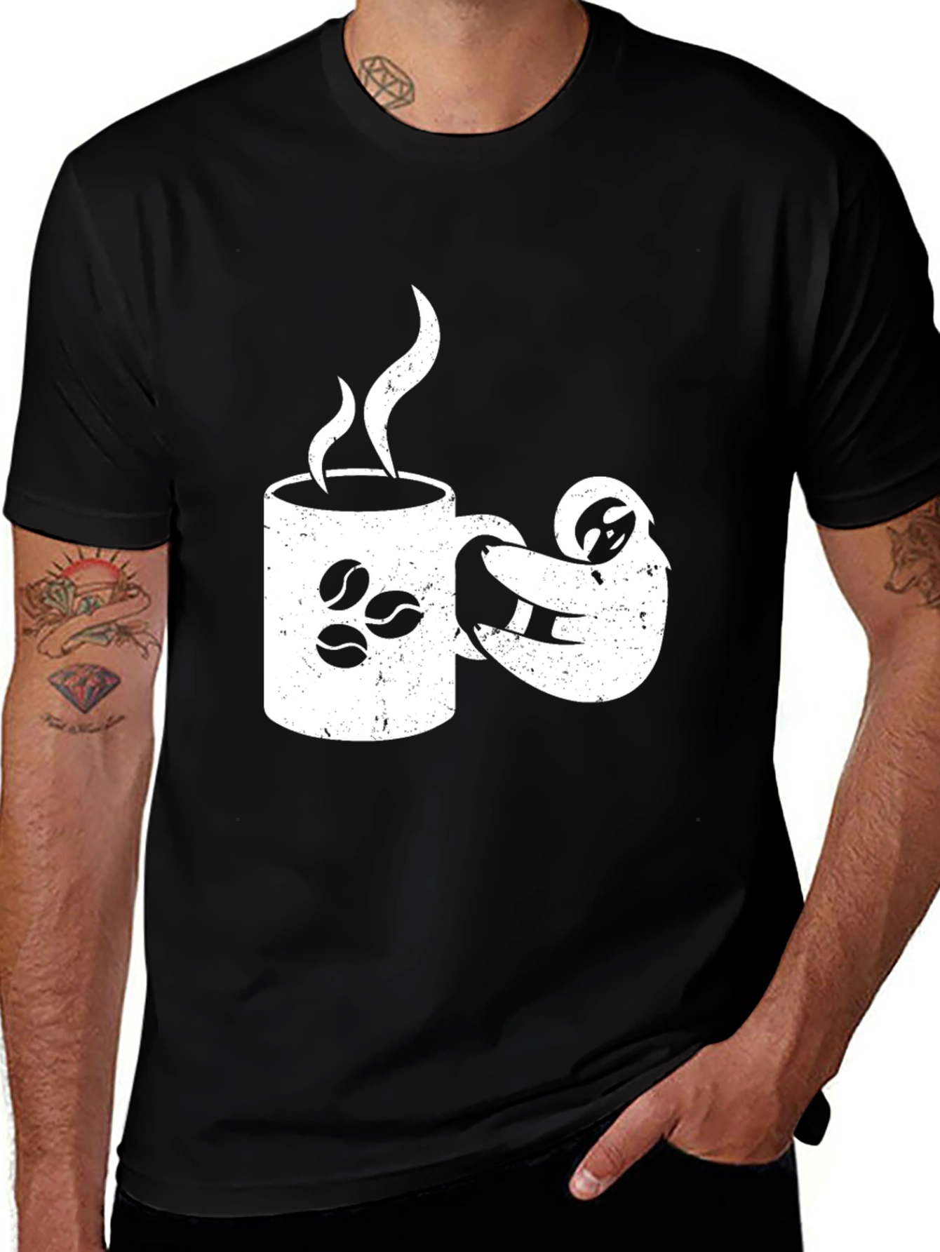 Sloth Coffee Lover Graphic Tee