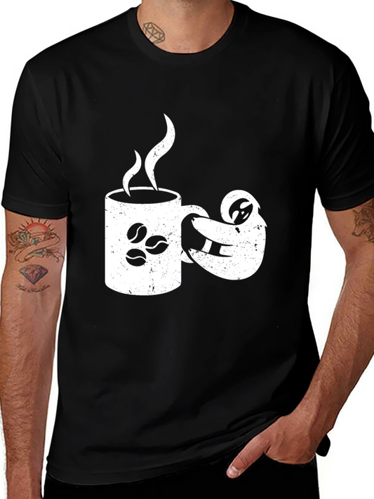 Sloth Coffee Lover Graphic Tee