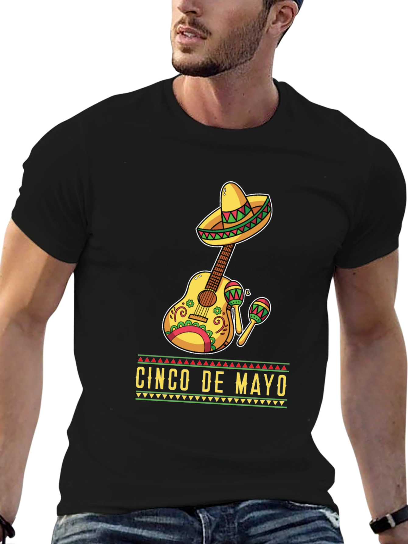 Cinco De Mayo Guitar T-Shirt