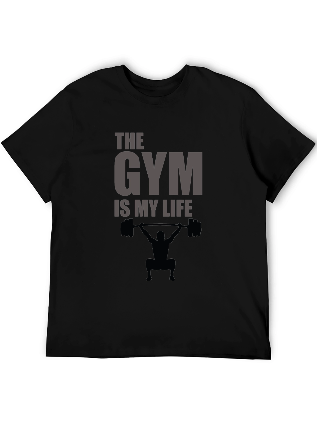 Gym is My Life Black T-Shirt
