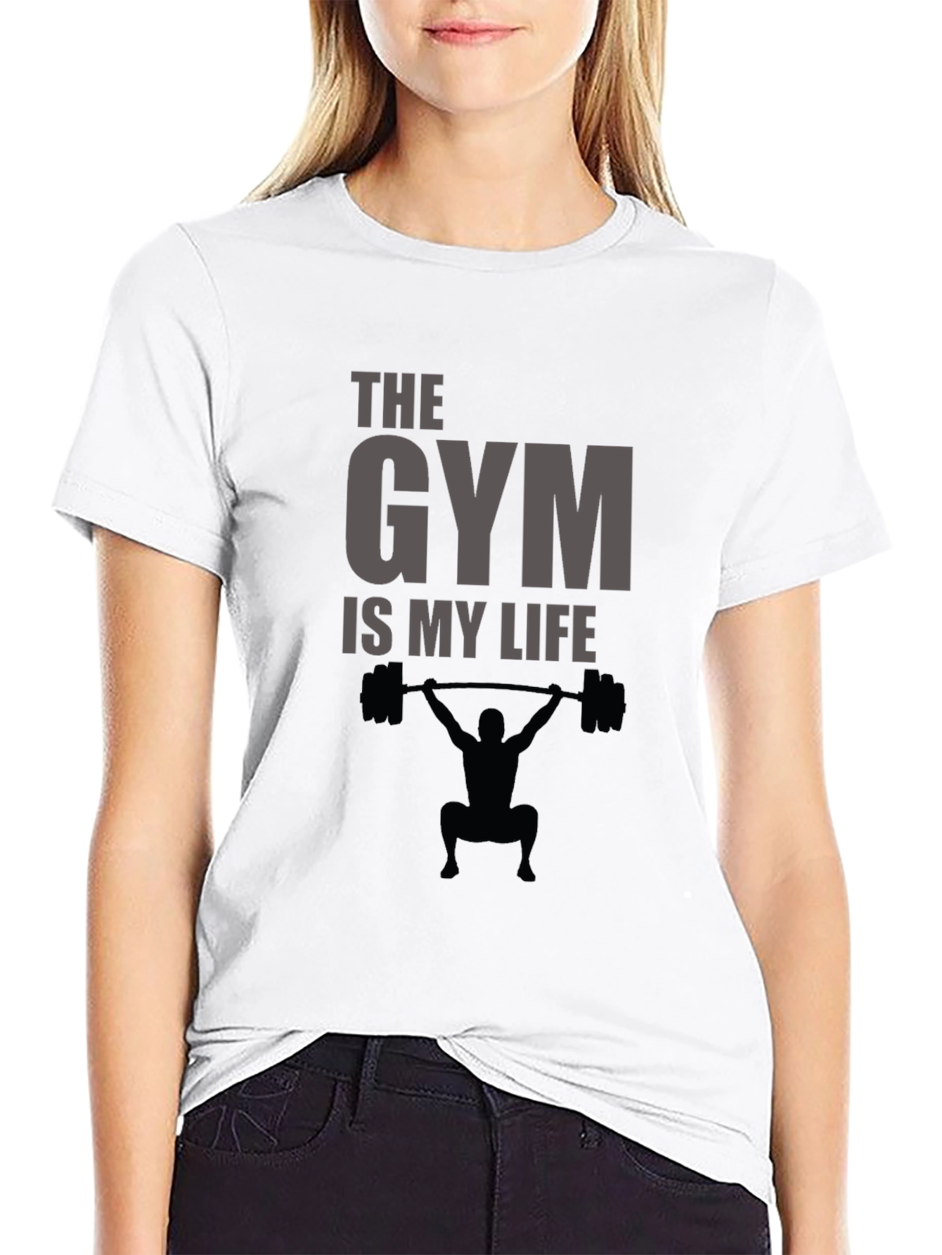 Gym is My Life Black T-Shirt