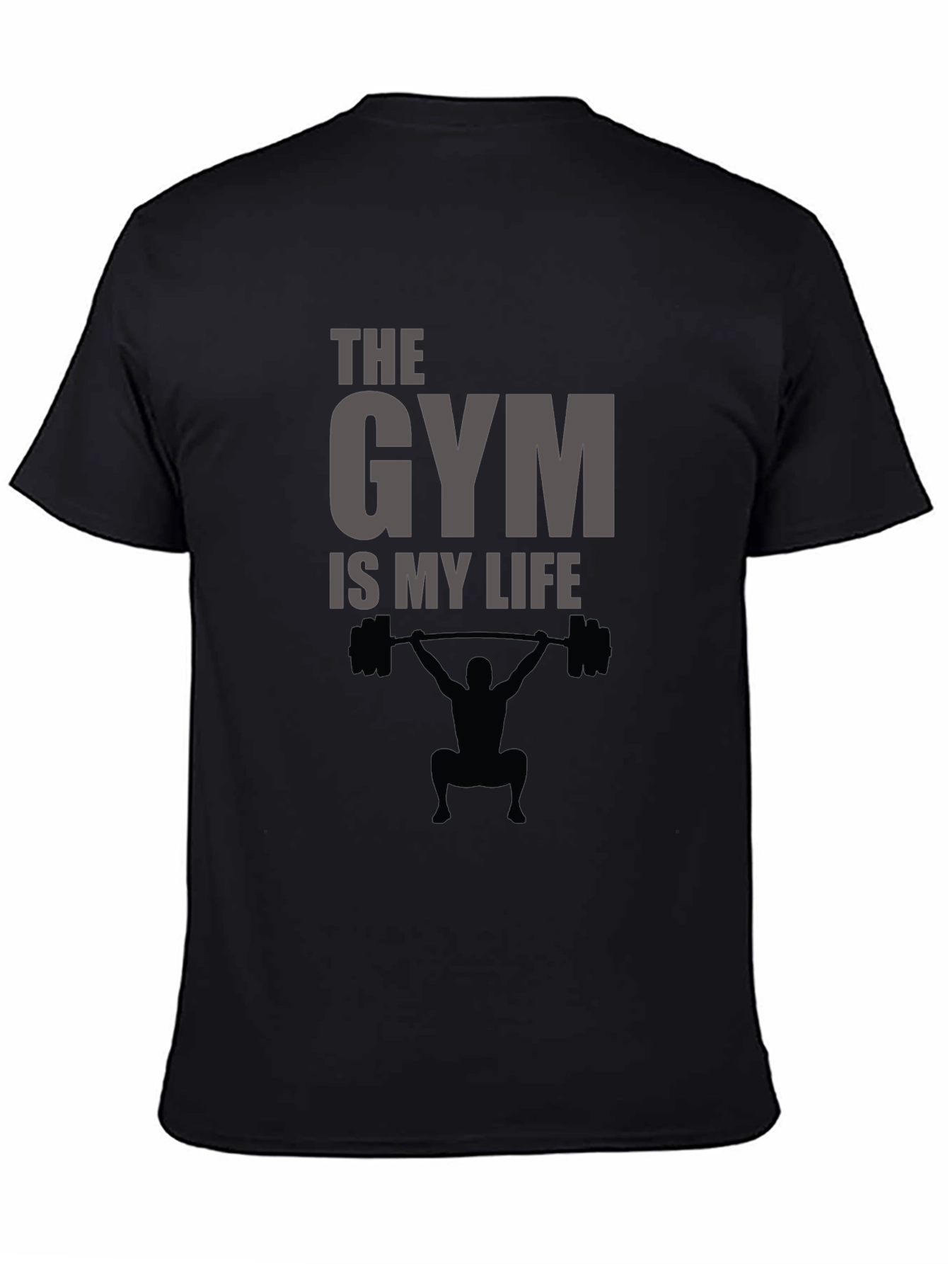 Gym is My Life Black T-Shirt