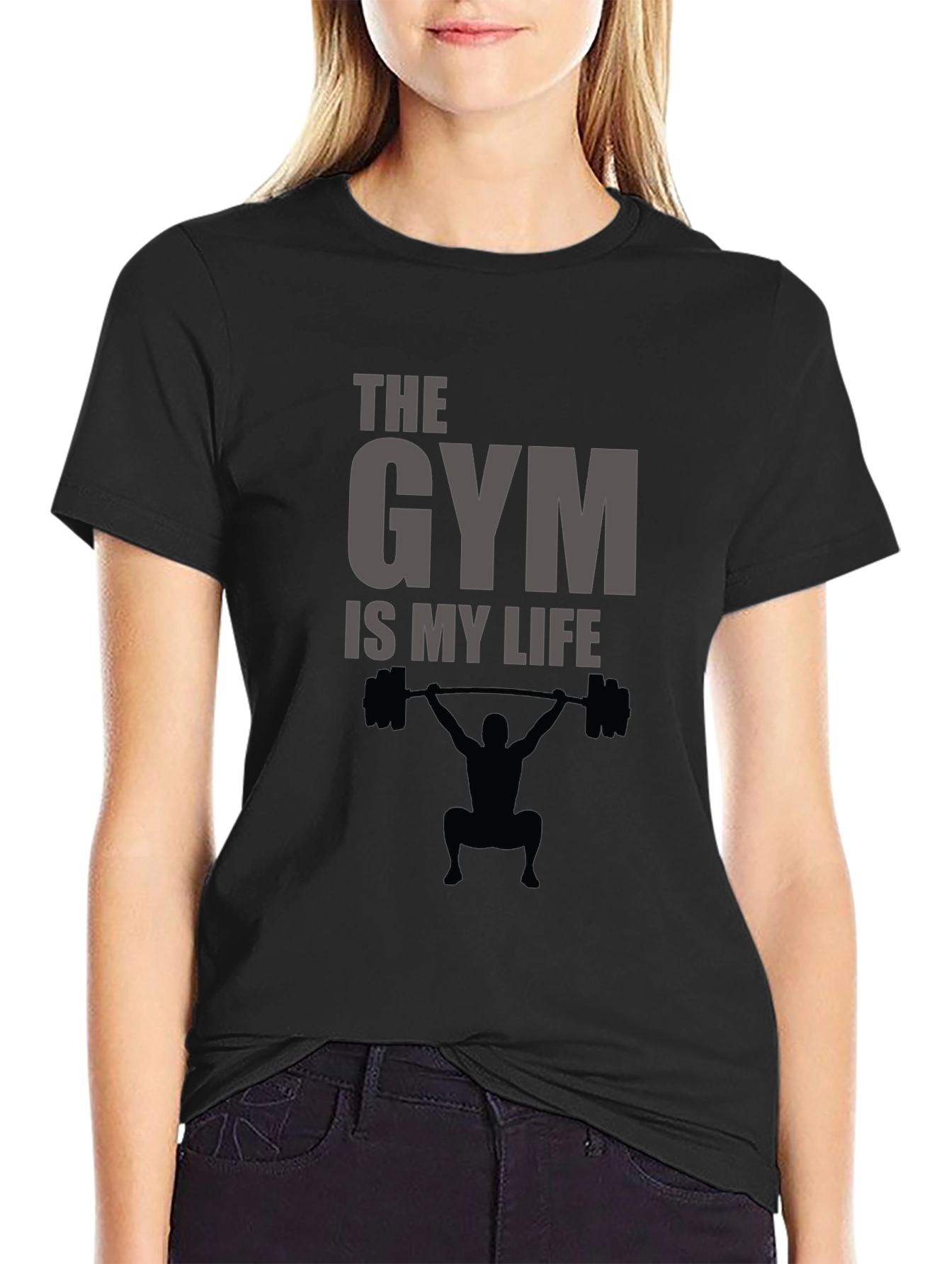 Gym is My Life Black T-Shirt