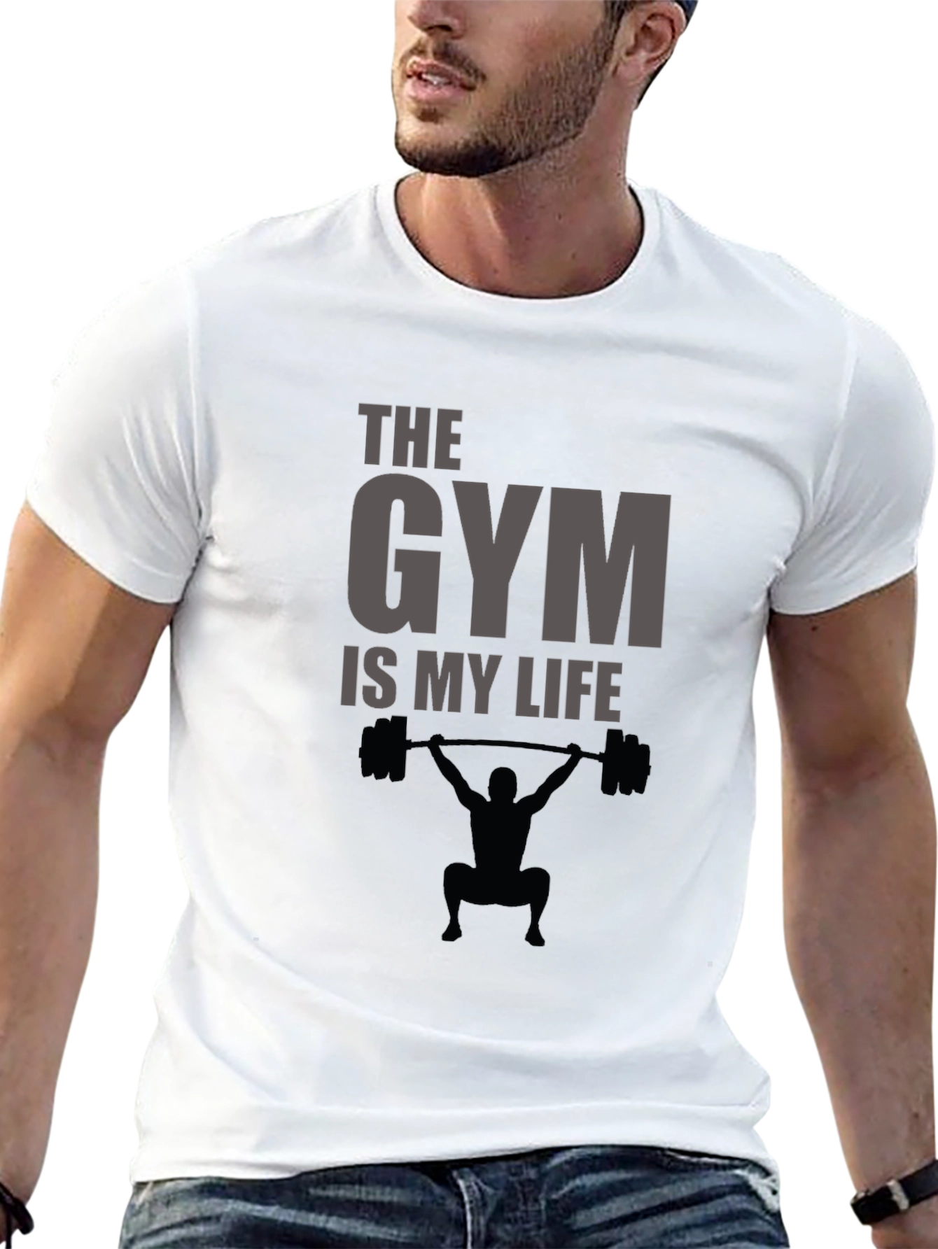 Gym is My Life Black T-Shirt