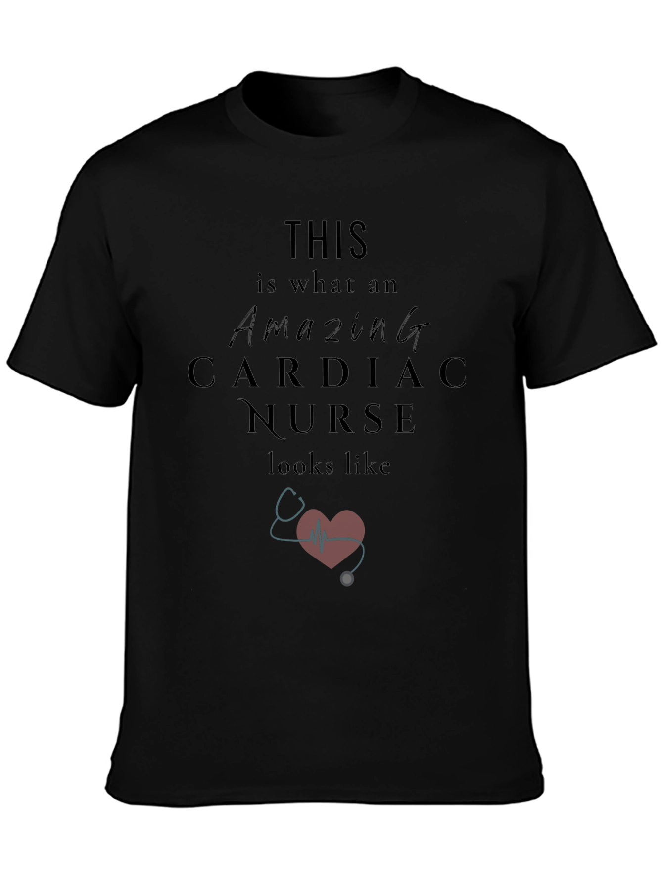 Amazing Cardiac Nurse Graphic T-Shirt