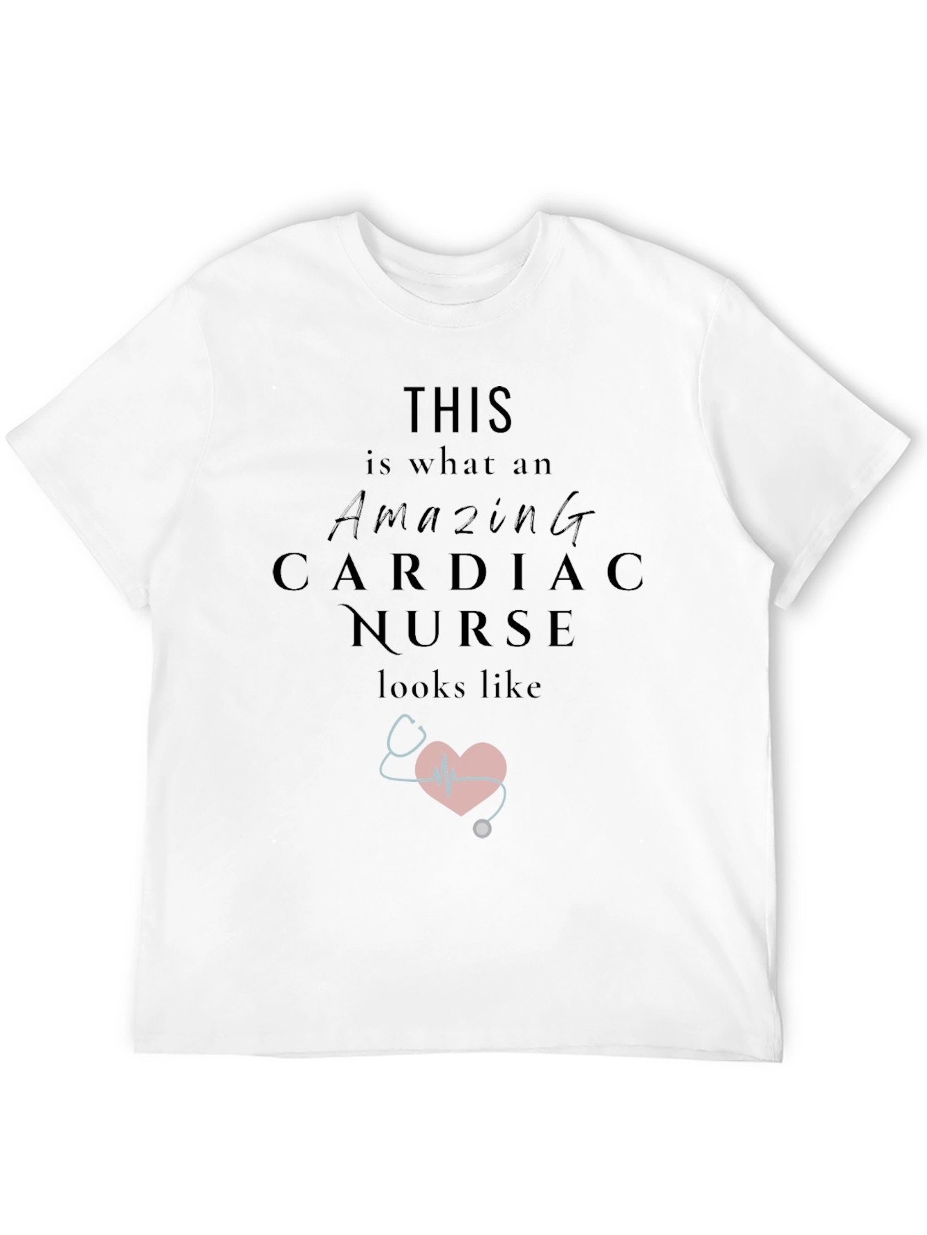 Amazing Cardiac Nurse Graphic T-Shirt