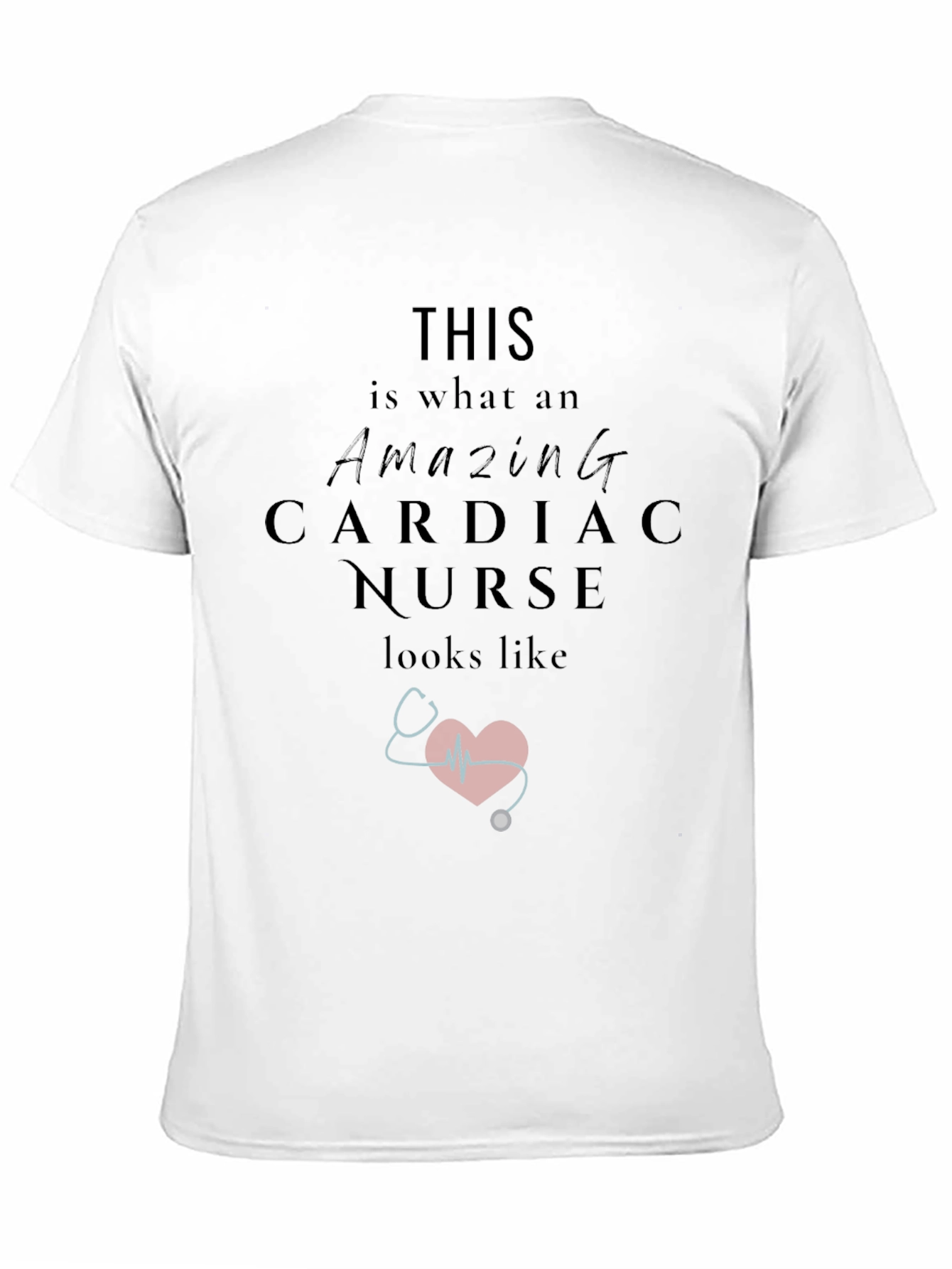 Amazing Cardiac Nurse Graphic T-Shirt