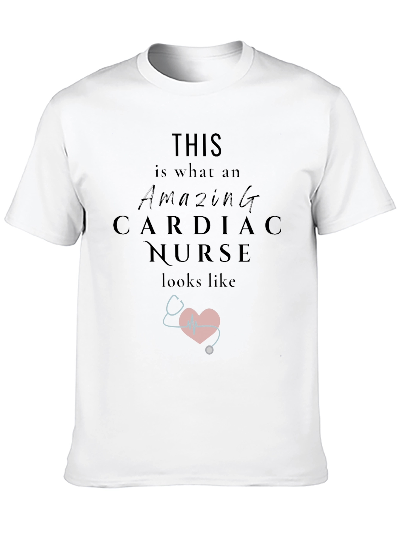 Amazing Cardiac Nurse Graphic T-Shirt