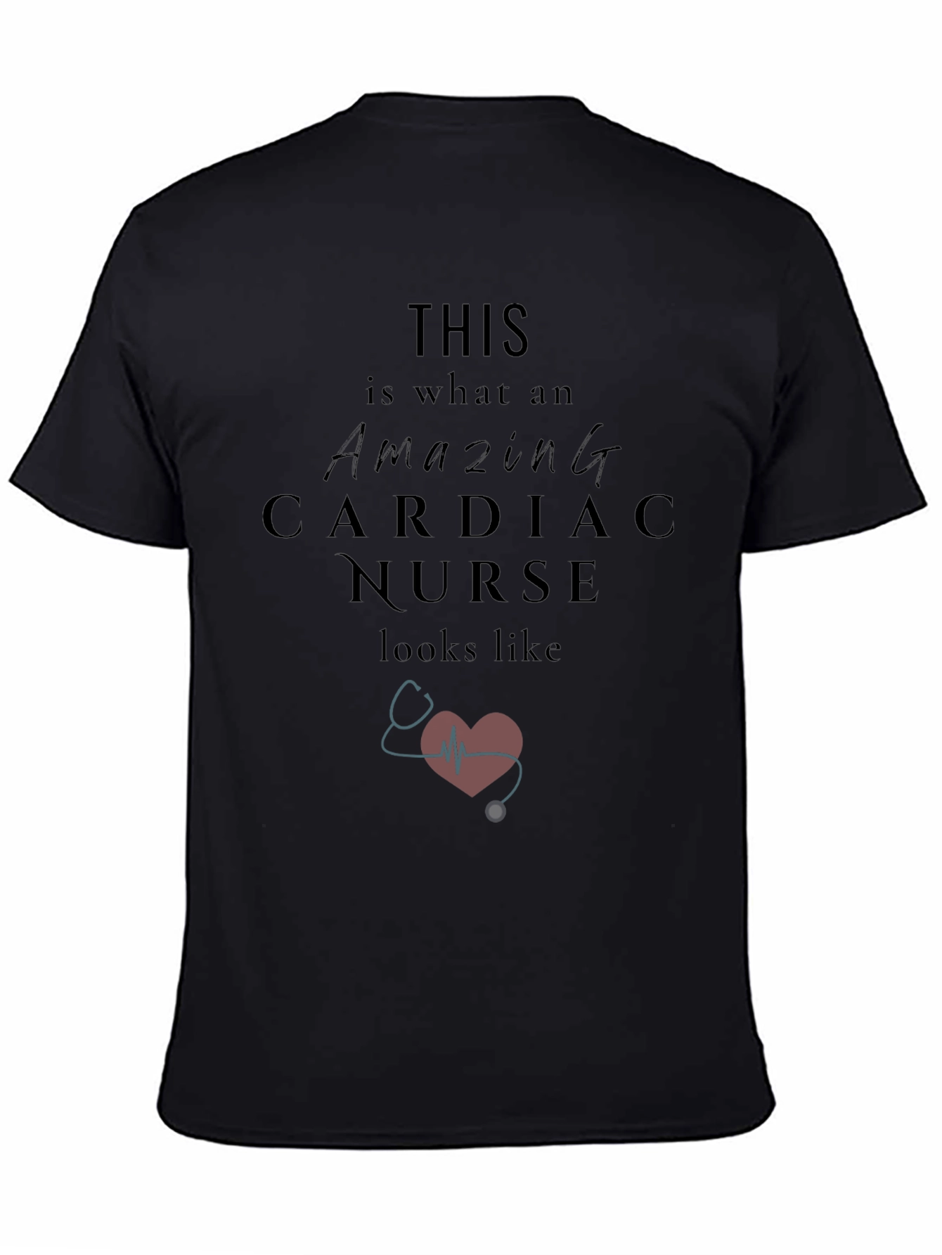 Amazing Cardiac Nurse Graphic T-Shirt
