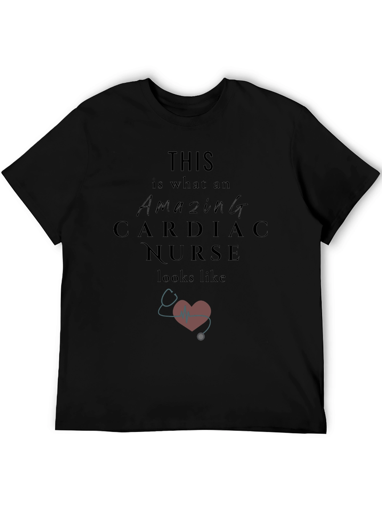 Amazing Cardiac Nurse Graphic T-Shirt
