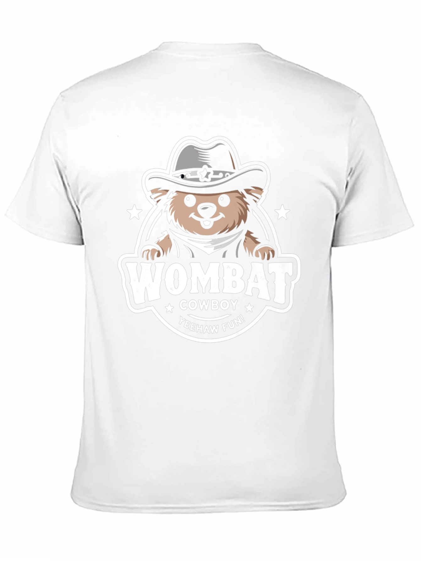 Wombat Cowboy T-Shirt - Yeehaw Fun!