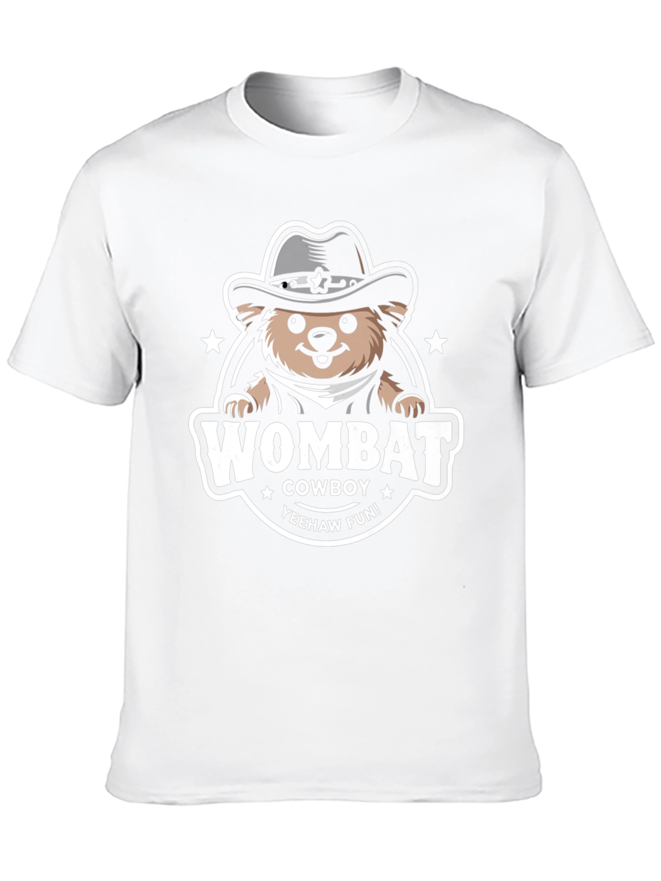 Wombat Cowboy T-Shirt - Yeehaw Fun!