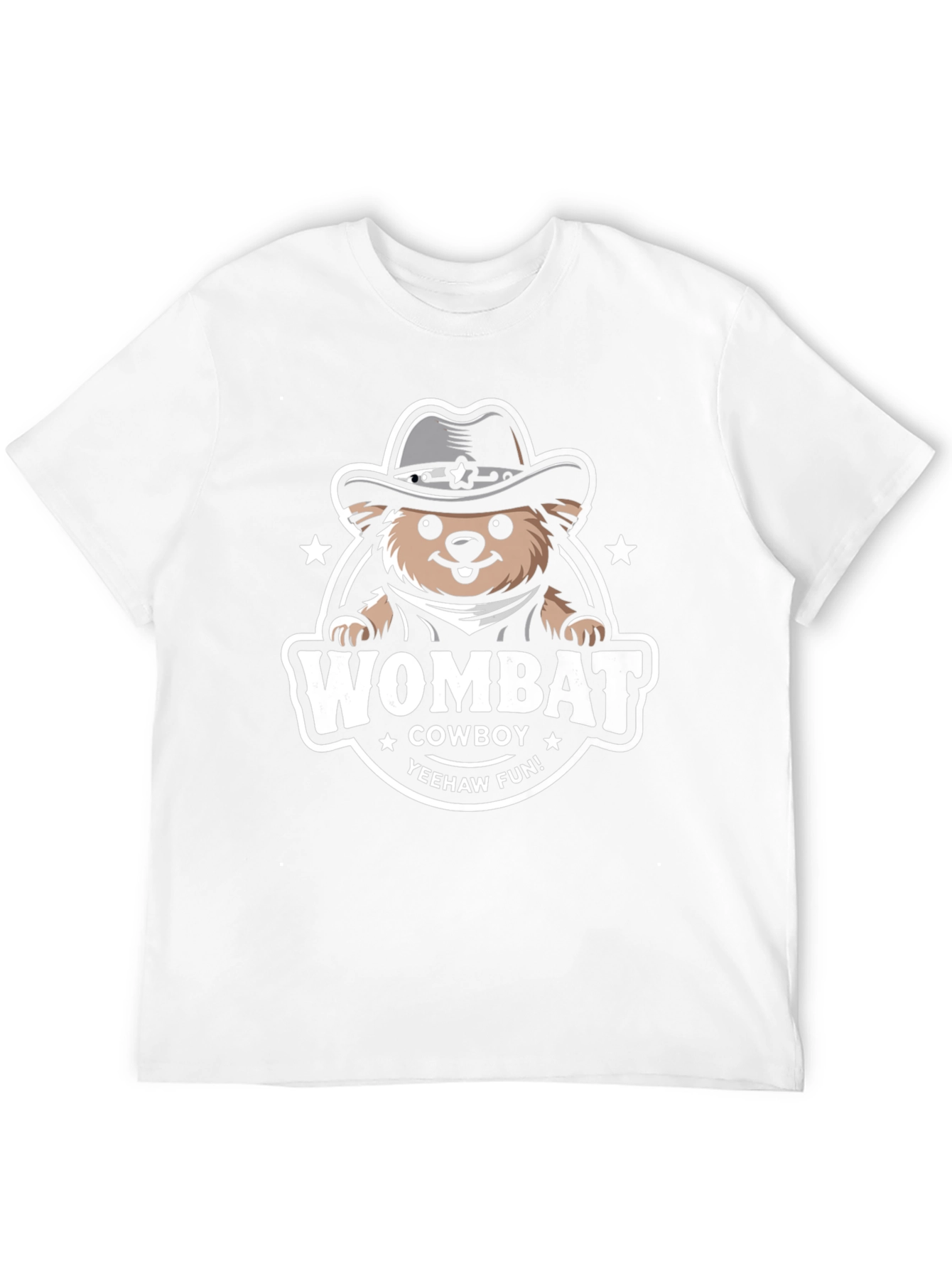 Wombat Cowboy T-Shirt - Yeehaw Fun!