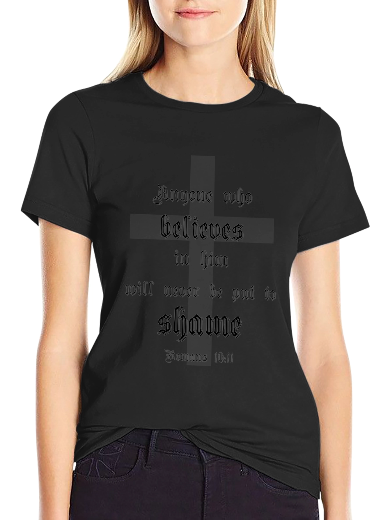Faithful Words Tee - Black Christian Shirt