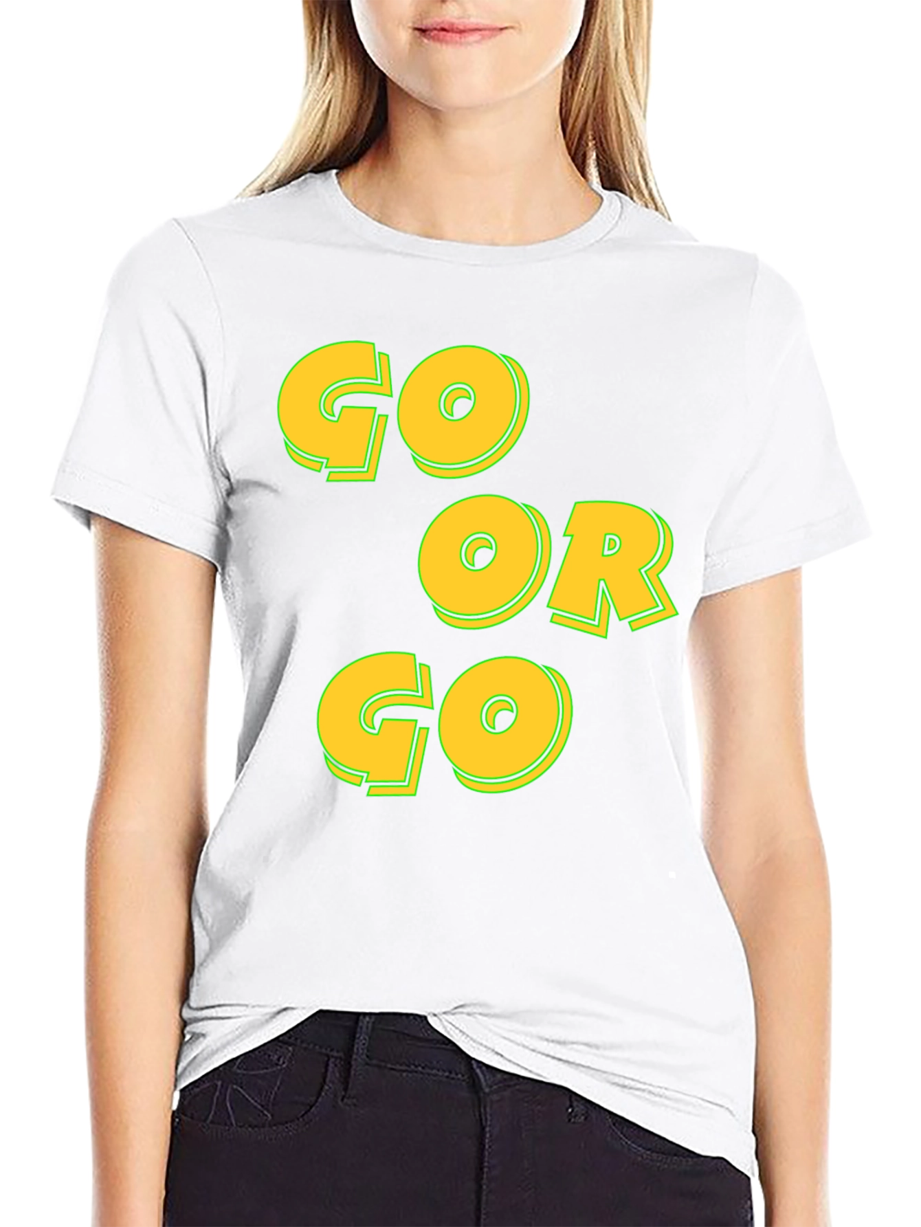 Go or Go Black T-Shirt - Motivational Tee