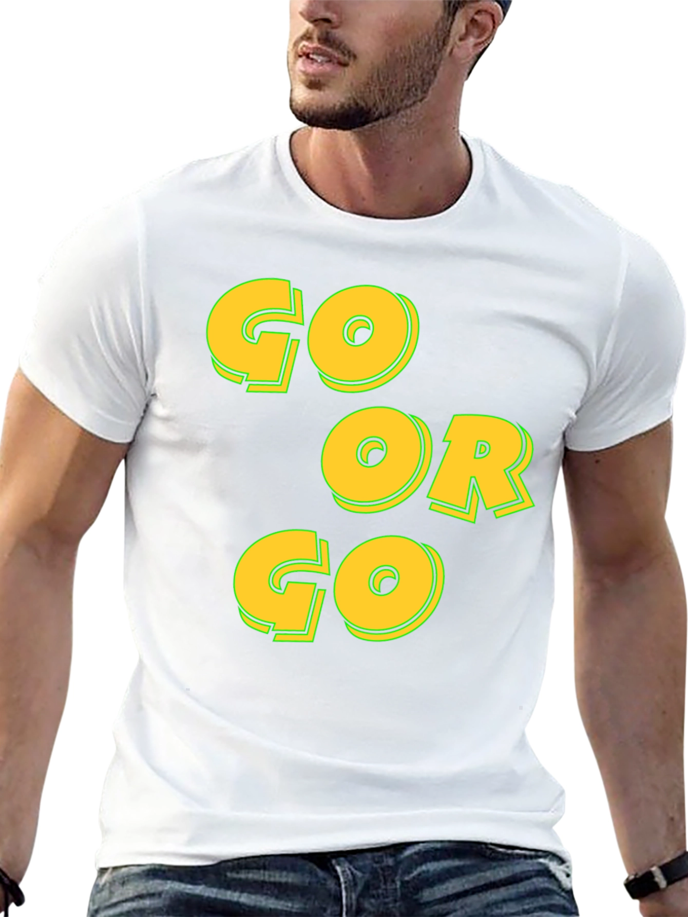 Go or Go Black T-Shirt - Motivational Tee