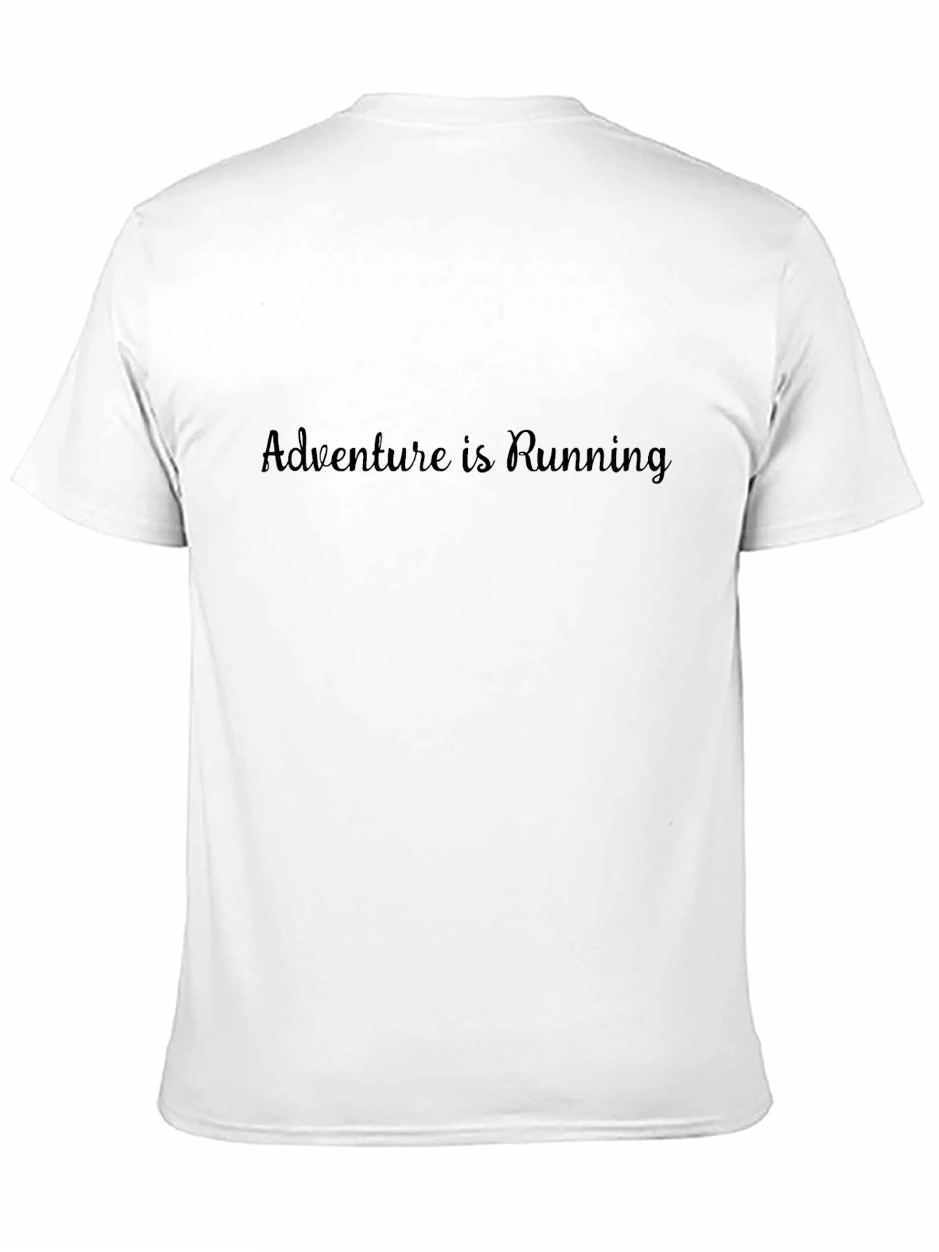 Adventure is Running Black T-Shirt