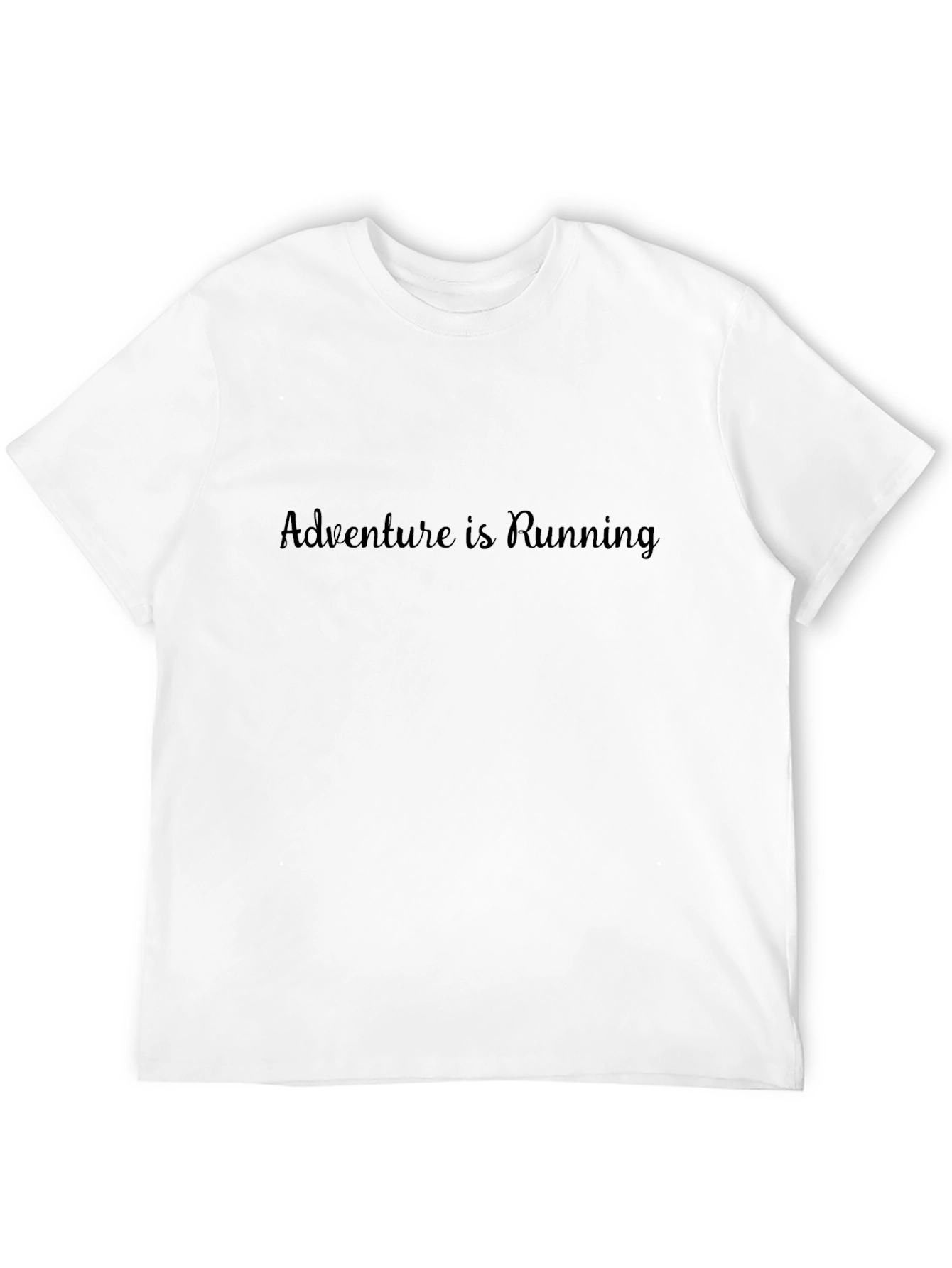 Adventure is Running Black T-Shirt