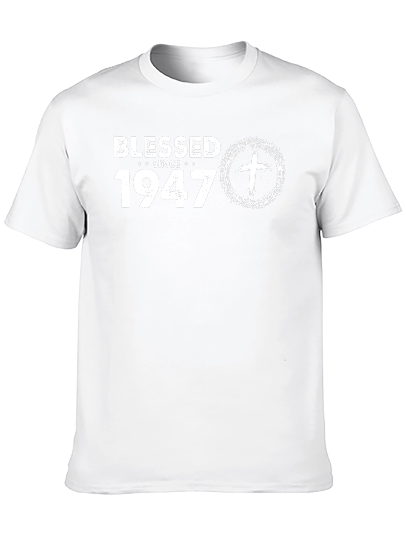 Blessed Since 1947 Black Graphic Tee