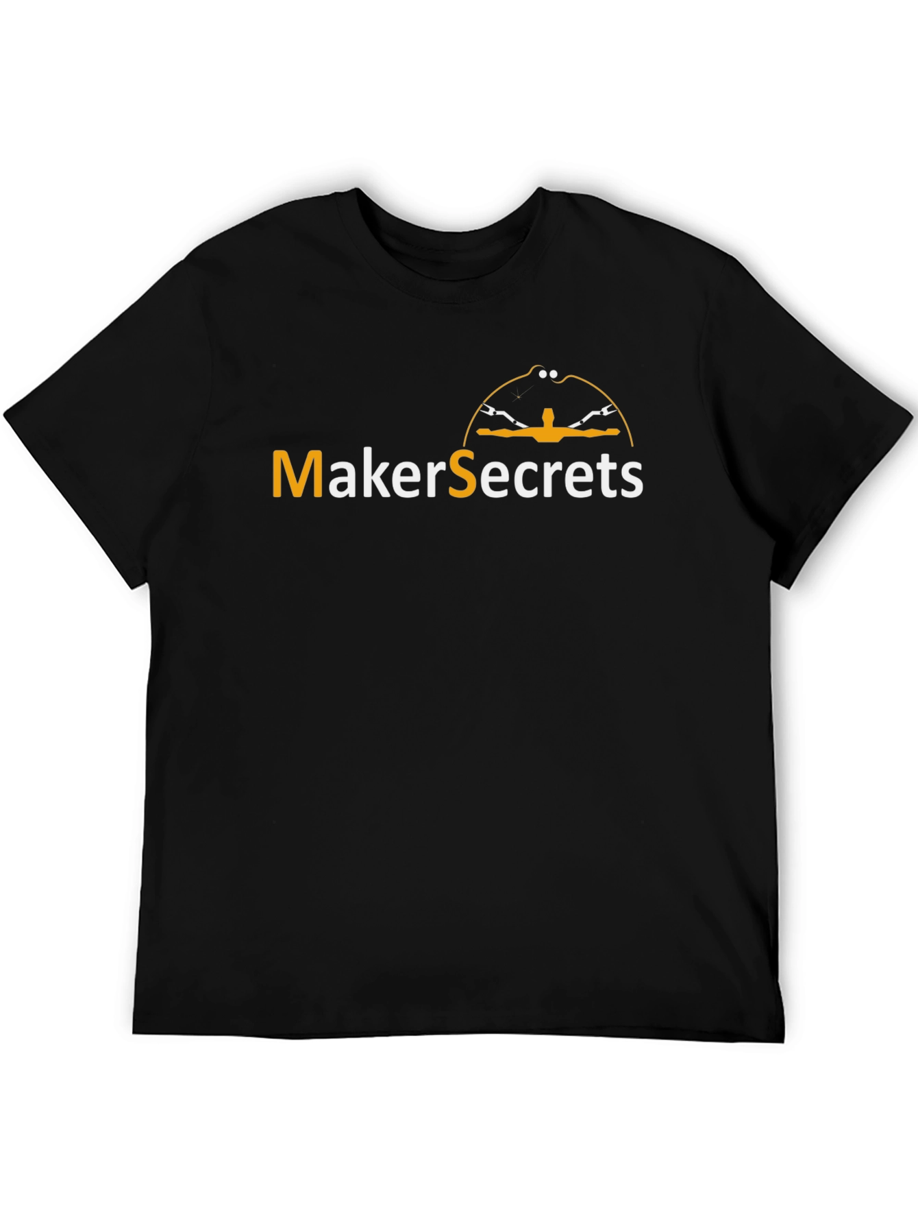 MakerSecrets Graphic Tee - Black Cotton T-Shirt