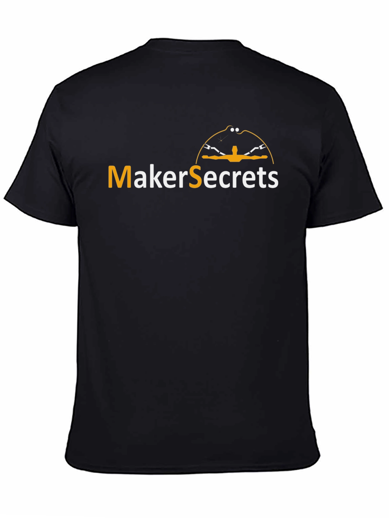 MakerSecrets Graphic Tee - Black Cotton T-Shirt